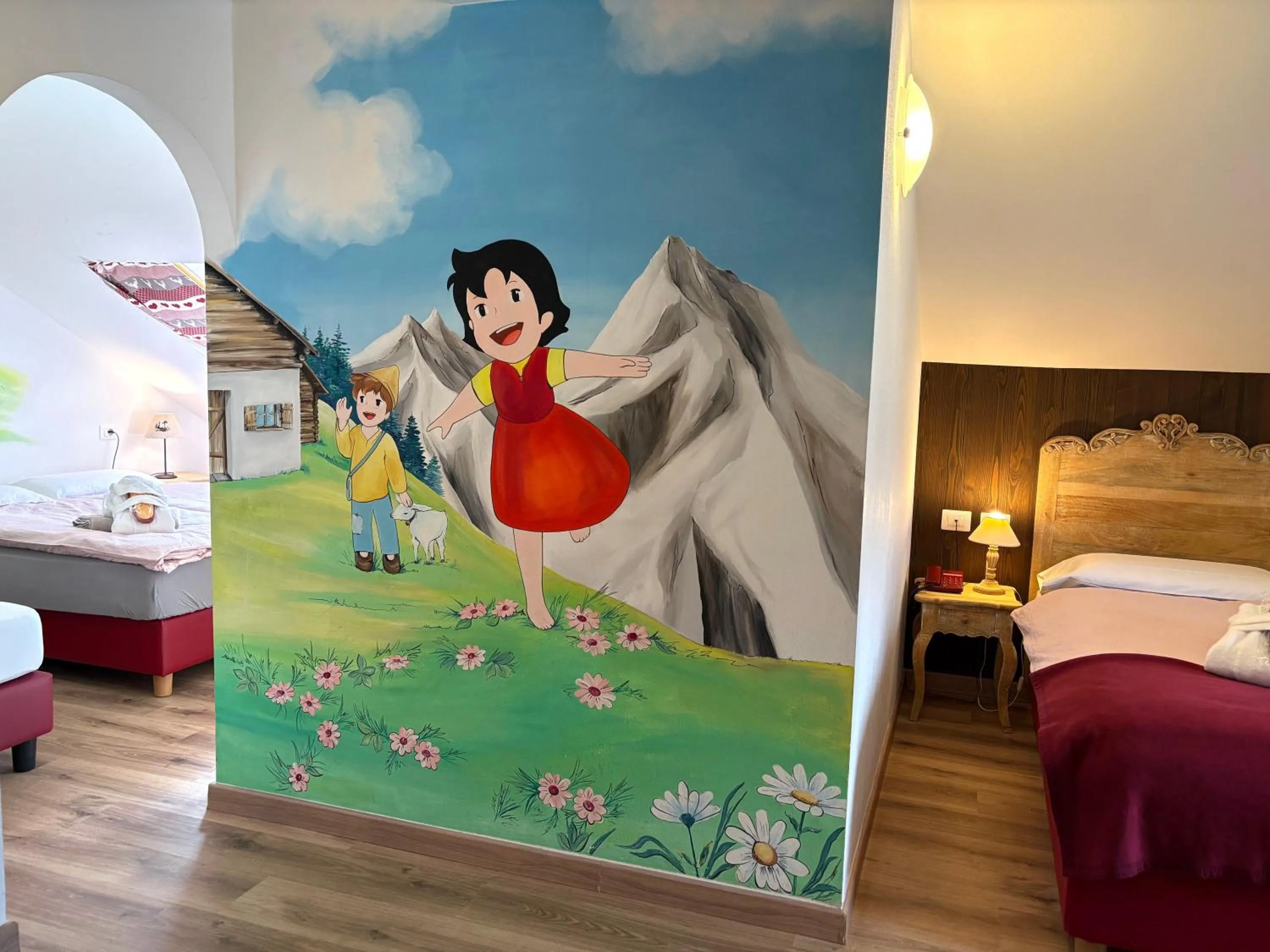 Bedroom, Bed in Alpen Family Hotel Someda