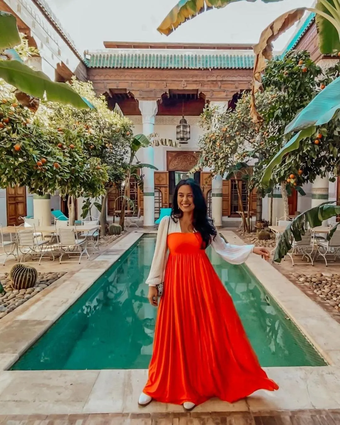 Swimming pool in Riad Slitine & Spa