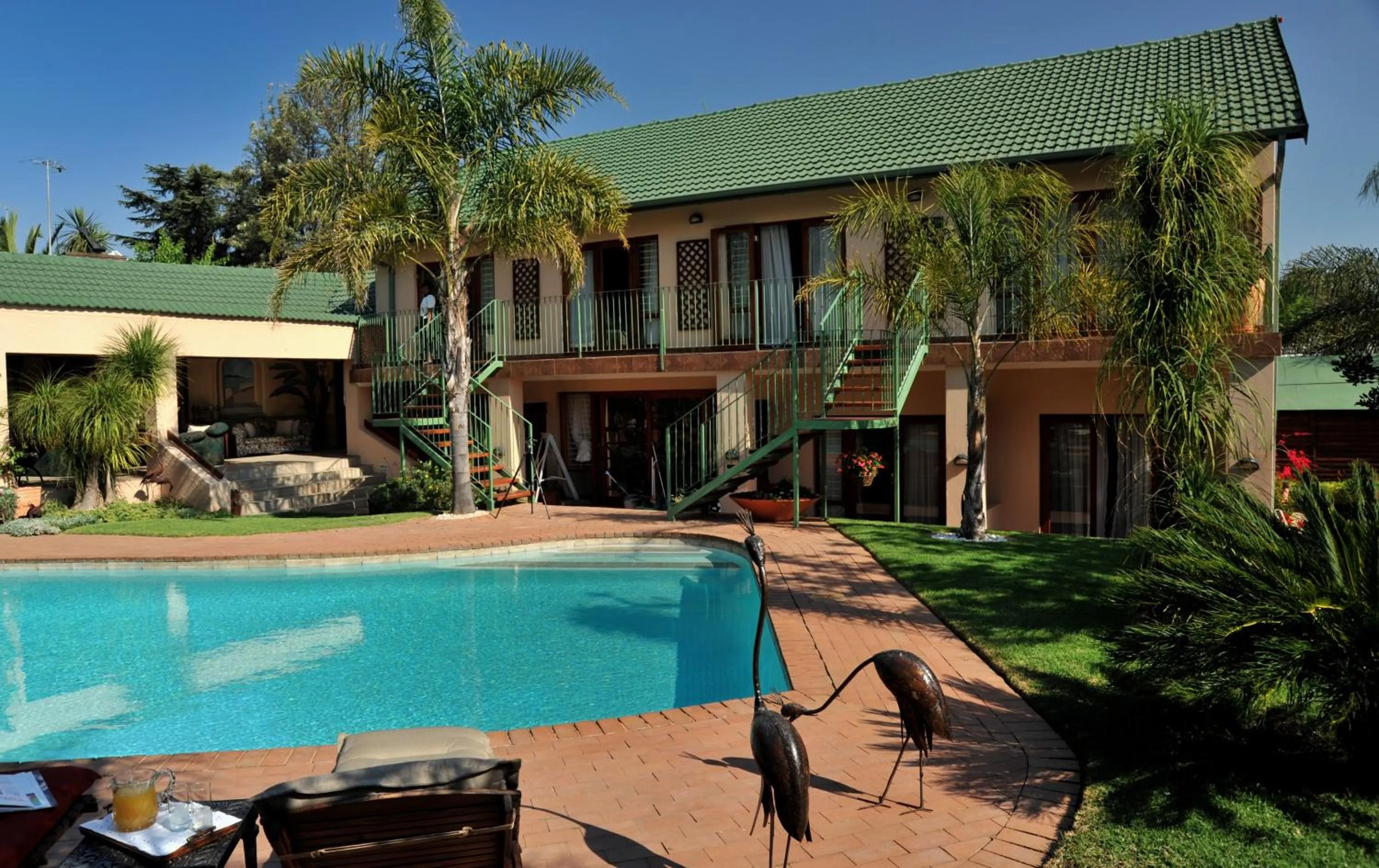 Swimming pool in Claires of Sandton Luxury Guest House