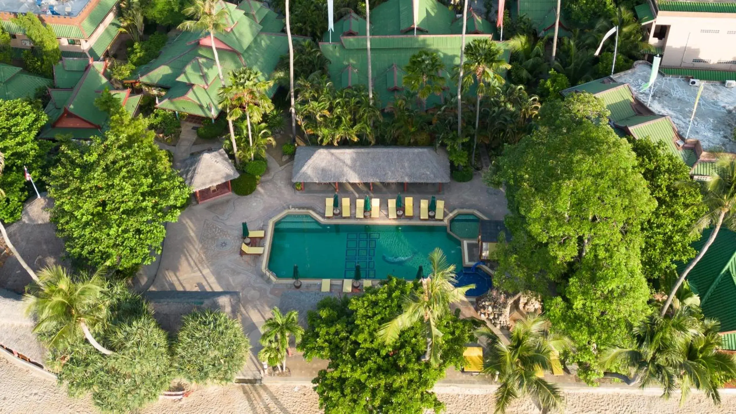 Bird's eye view in Friendship Beach Resort & Atmanjai Wellness Centre Bird's eye view in Friendship Beach Resort & Atmanjai Wellness Centre