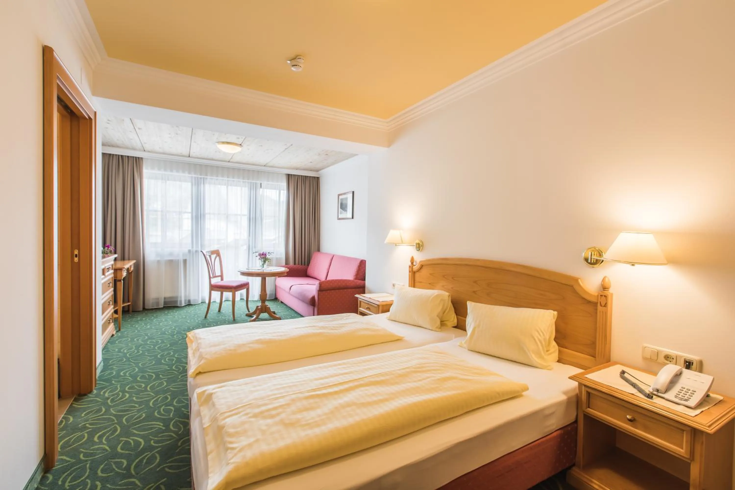 Decorative detail, Bed in Hotel Niederreiter