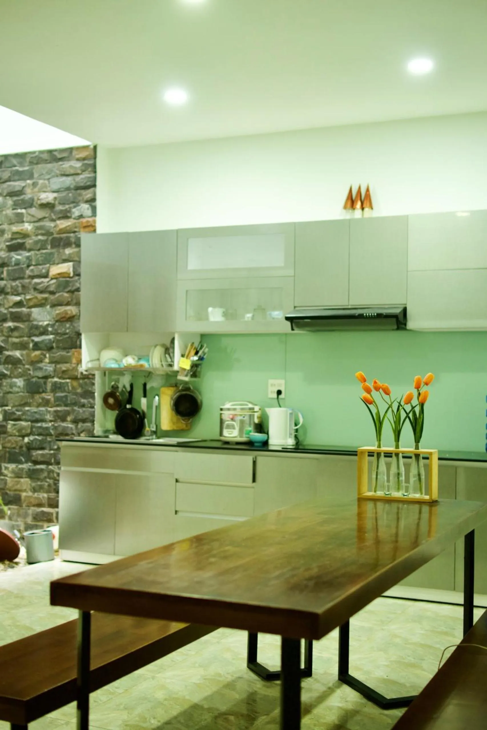 Kitchen or kitchenette in HANID Hotel