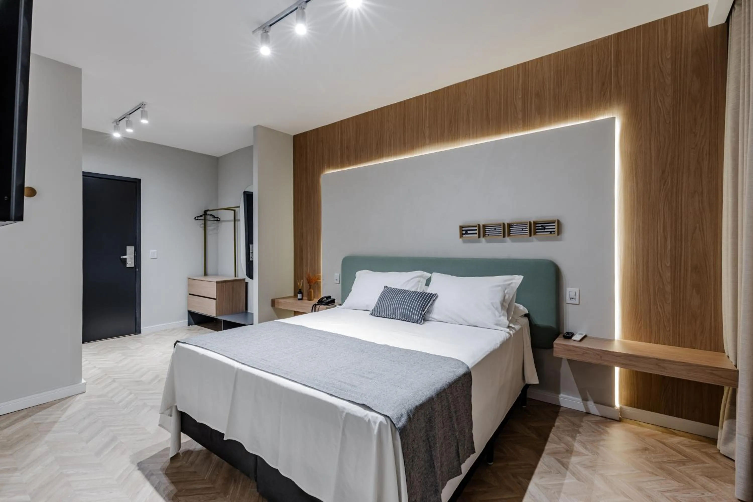 Bed in Hotel Parati Minas