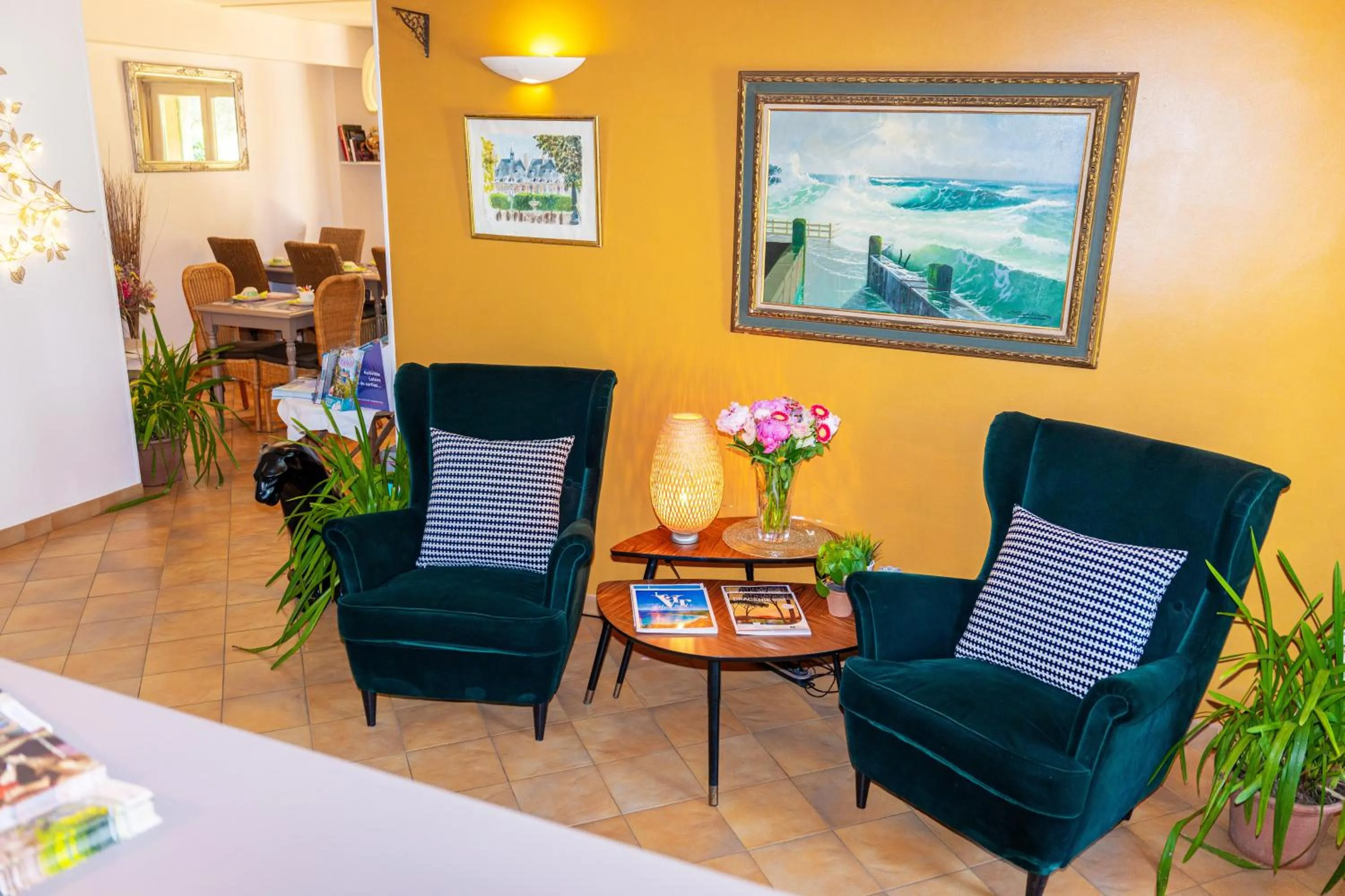 Lobby or reception in Hotel Les Oliviers