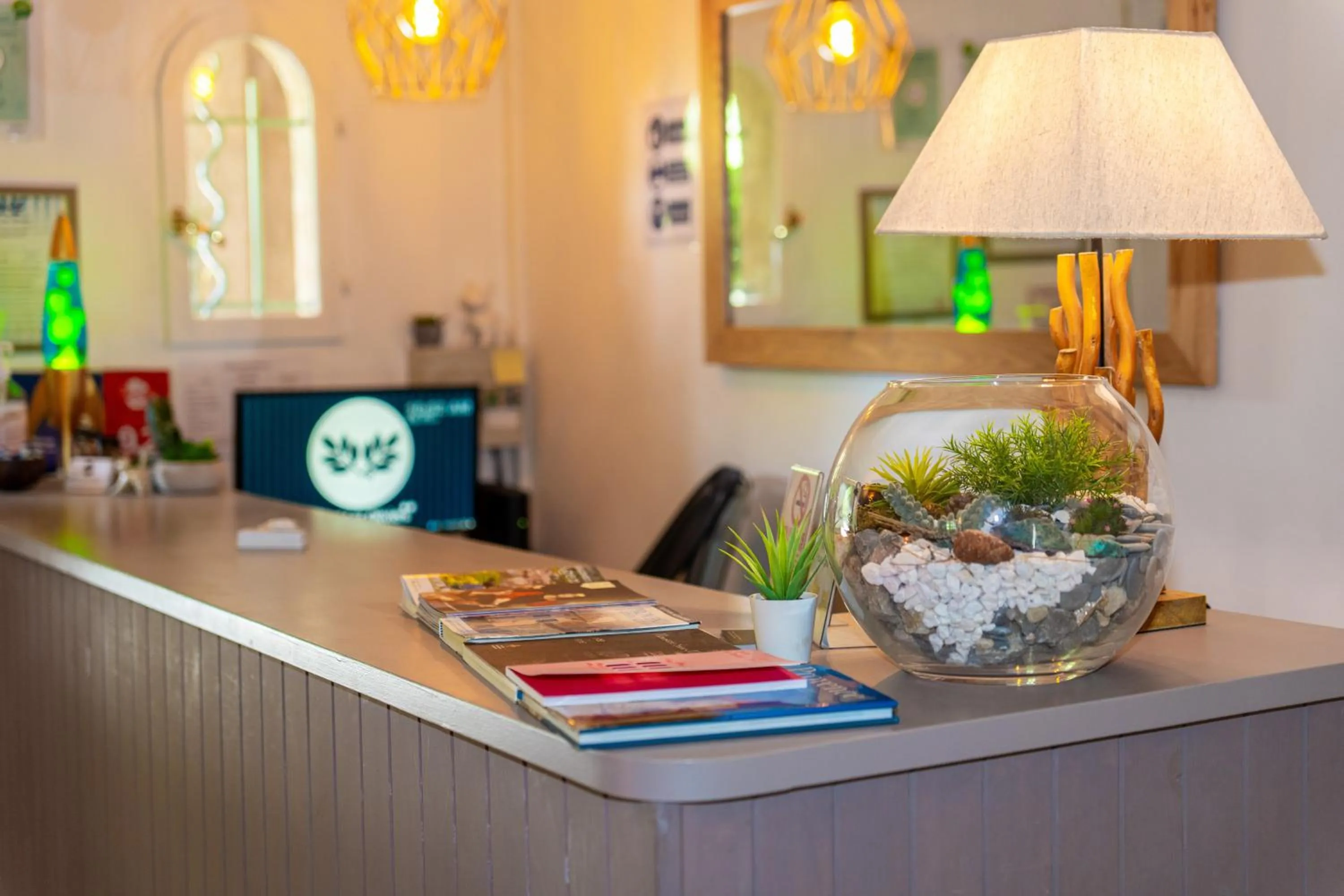 Lobby or reception in Hotel Les Oliviers