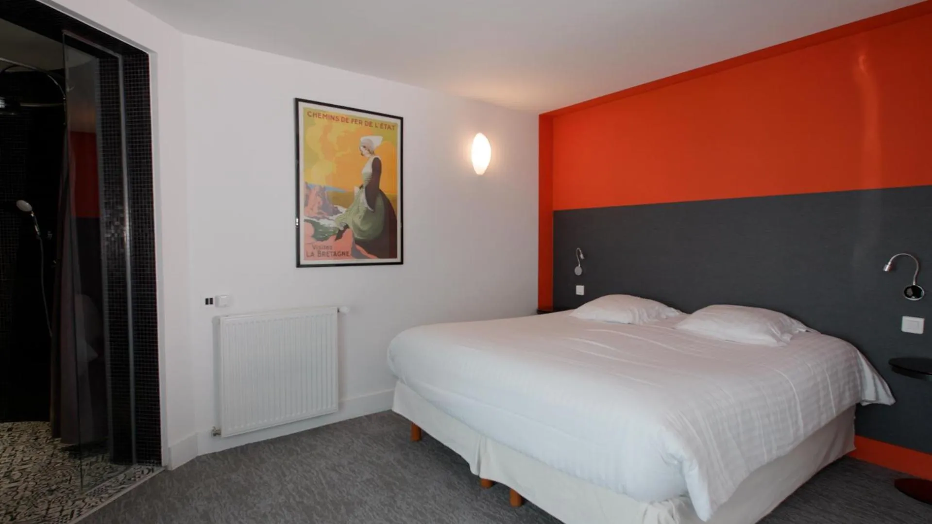 Sea view, Bed in Manoir Dalmore