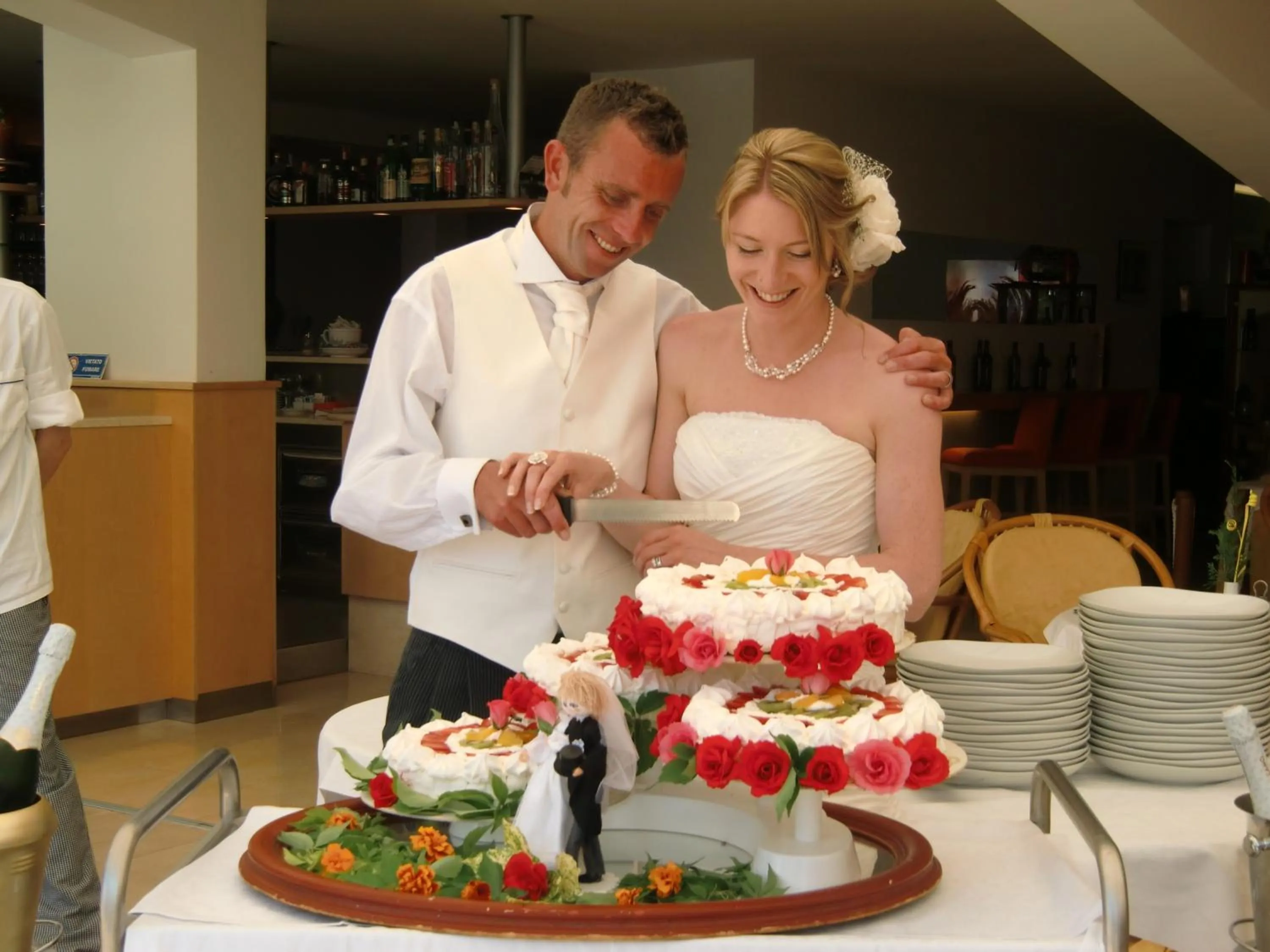 People in Beach Hotel Du Lac Malcesine