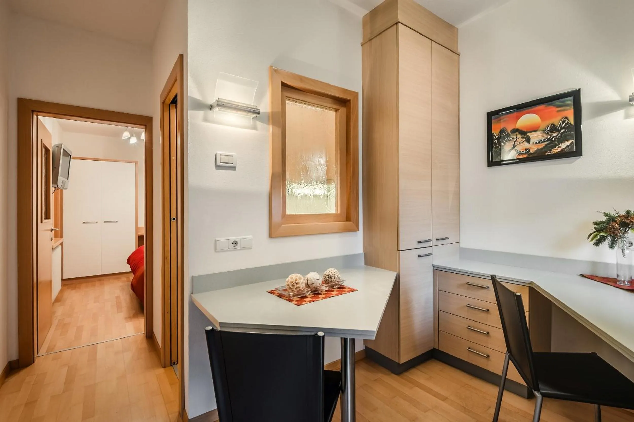 Seating area in Taela Apartments