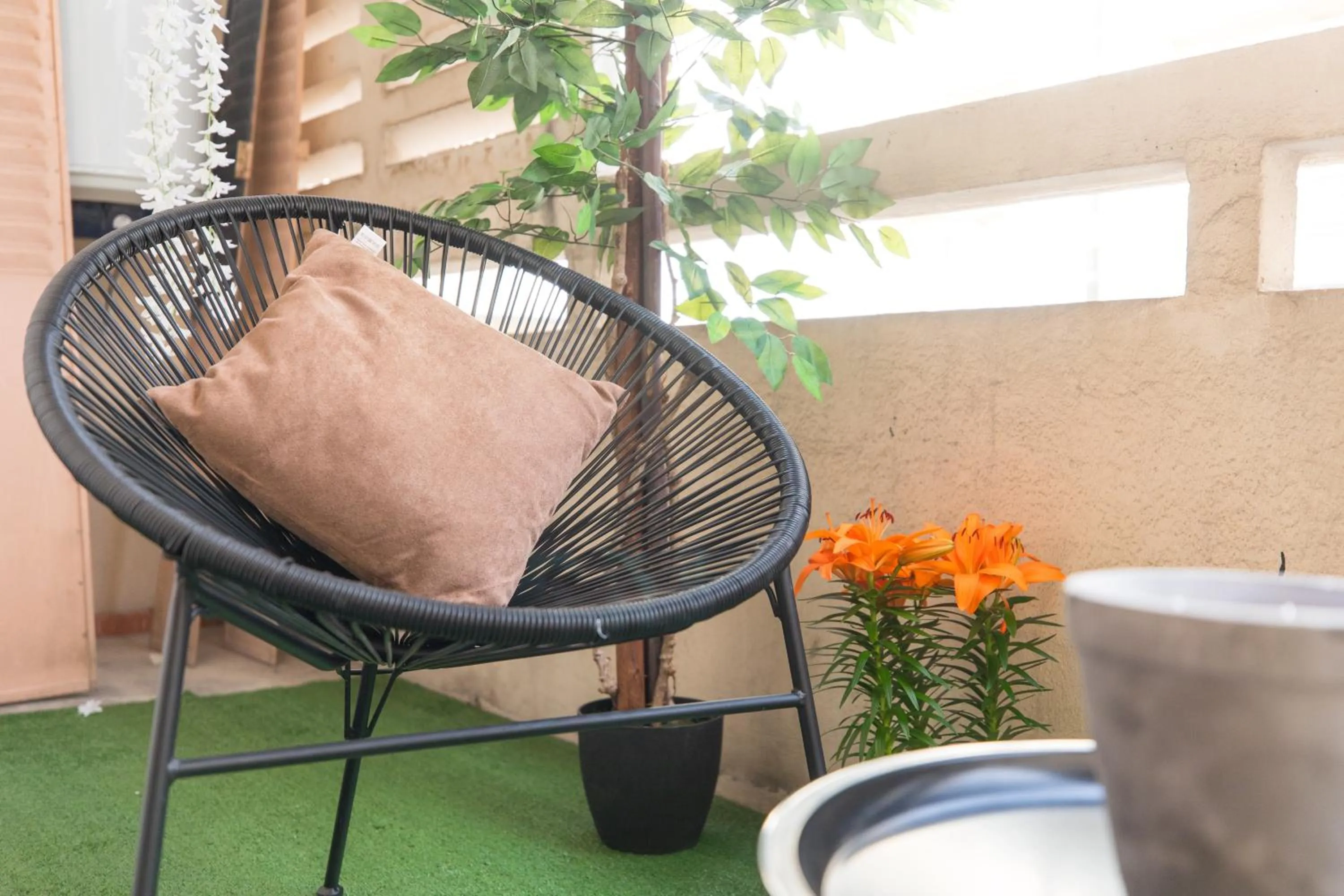 Patio in Hôtel des Beaux Arts