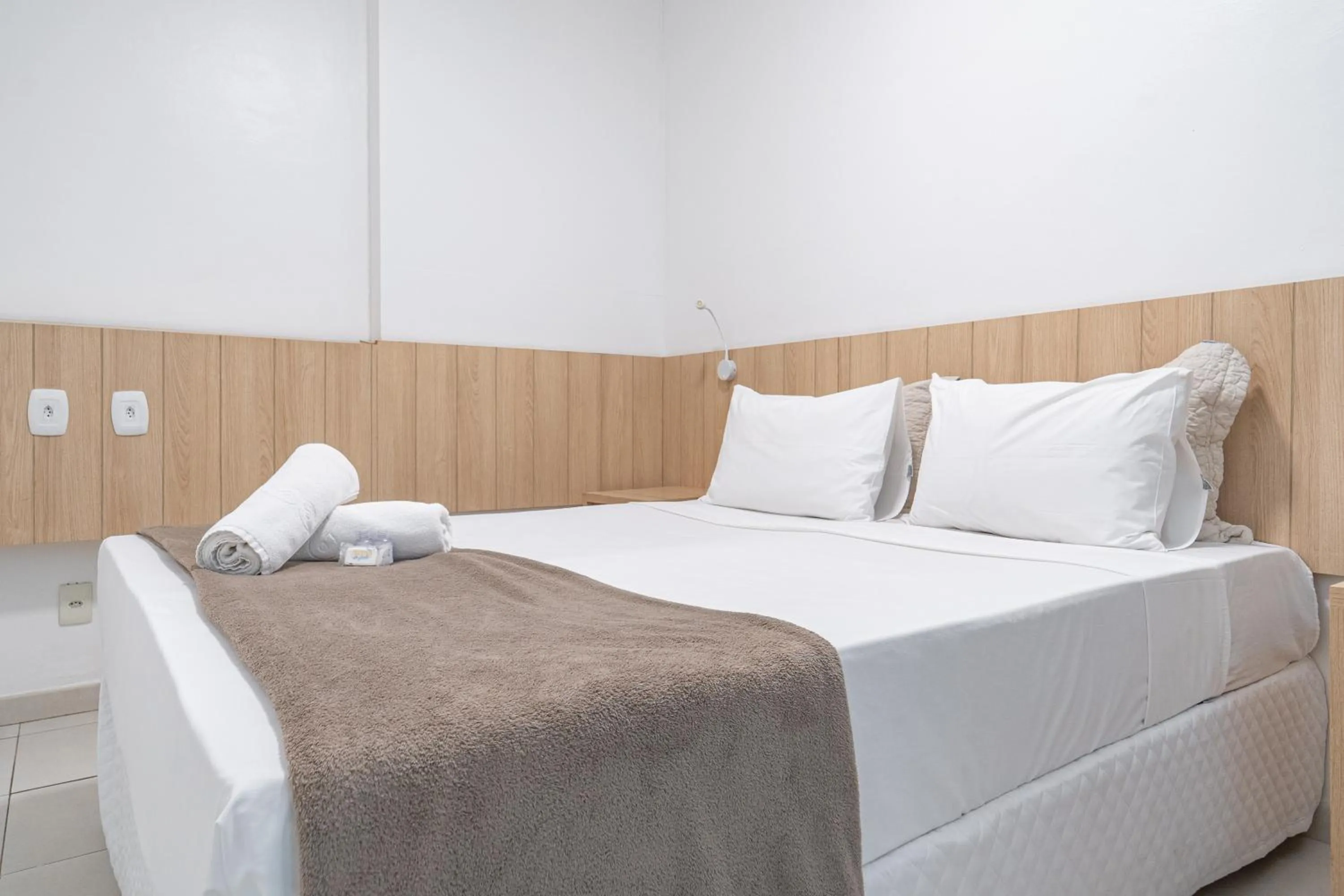 Bed in Pousada Areia do Forte