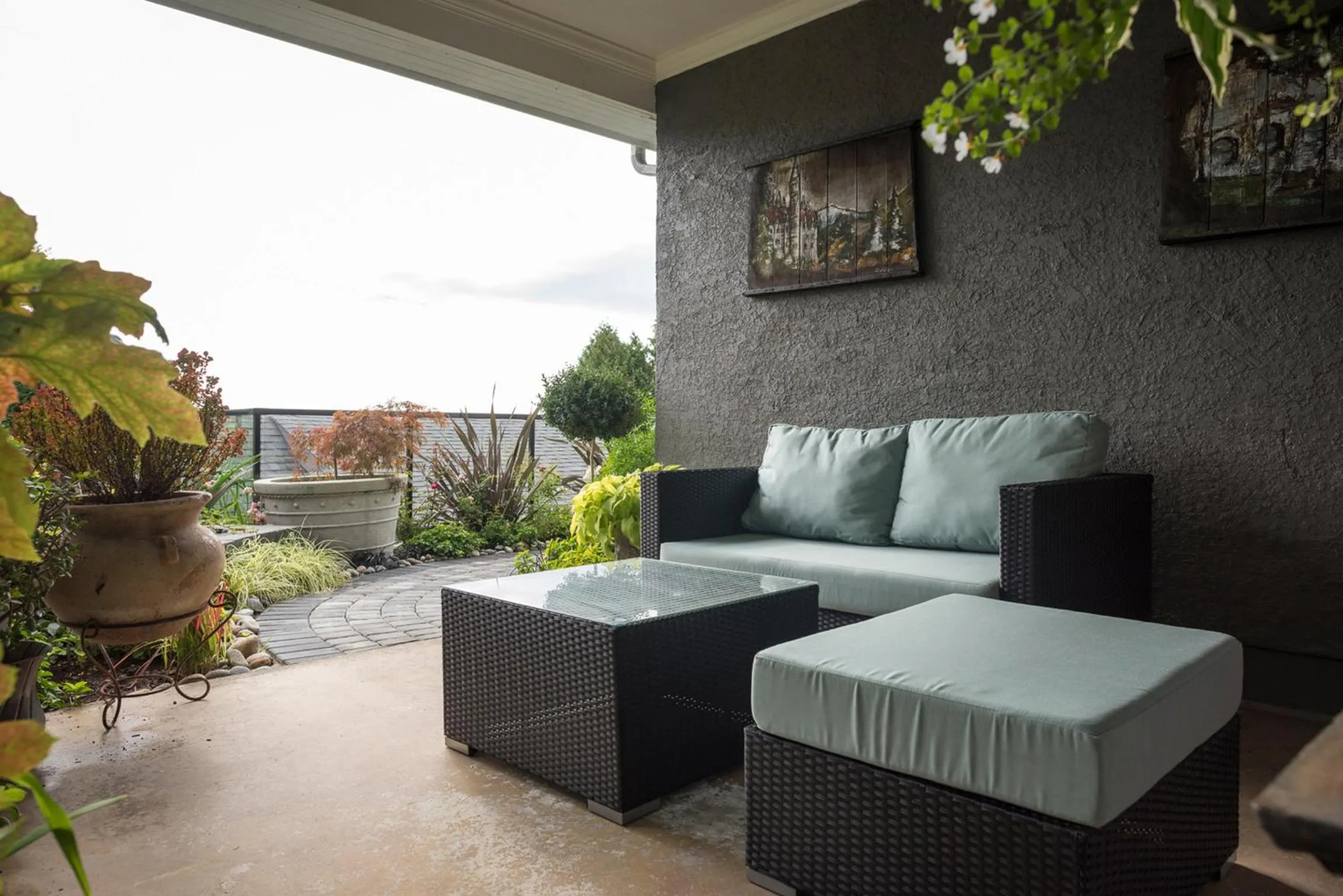 Patio in Crystal's View Bed & Breakfast