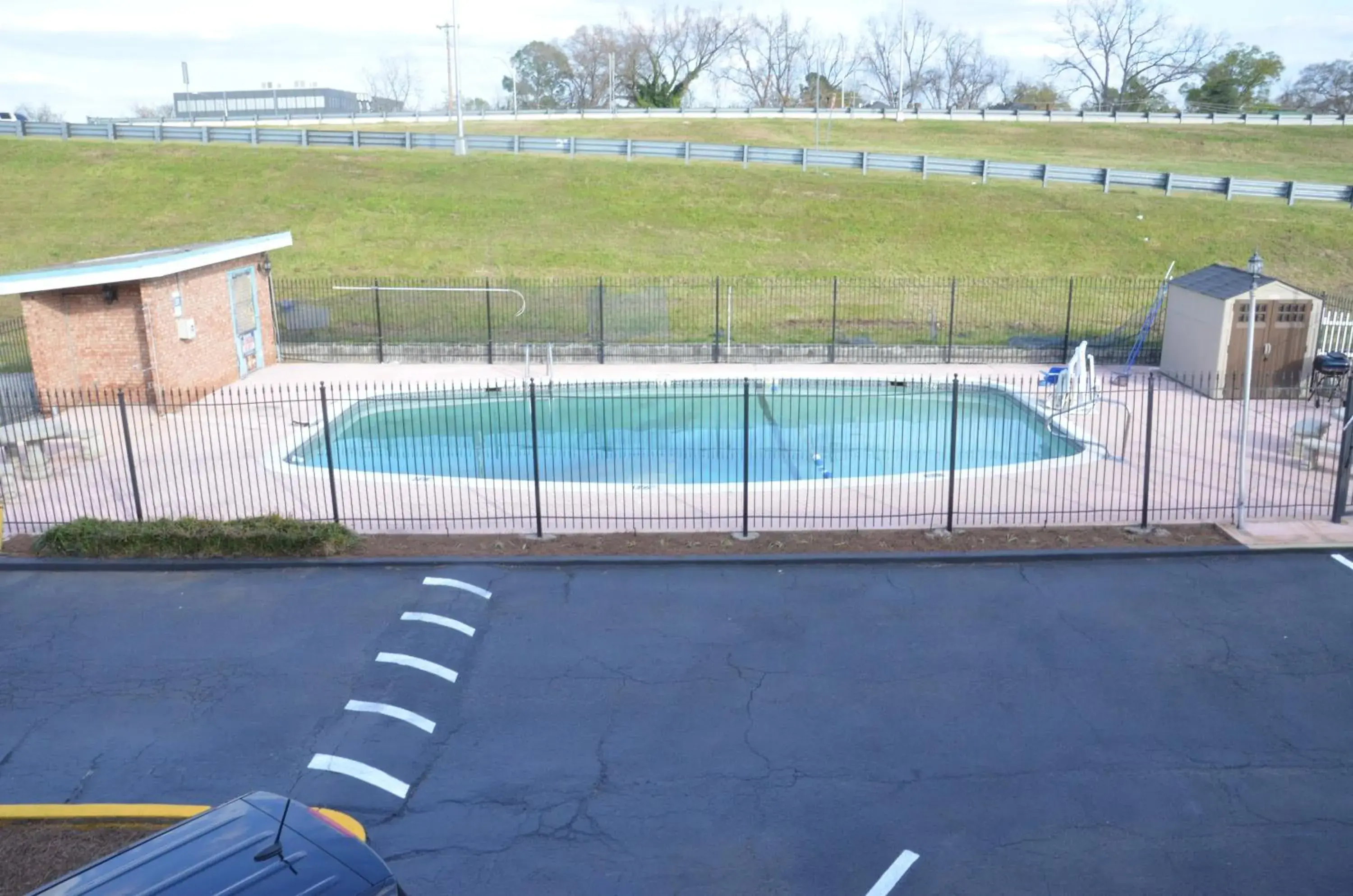 Swimming pool, Pool View in Americas Best Value Inn Augusta Downtown