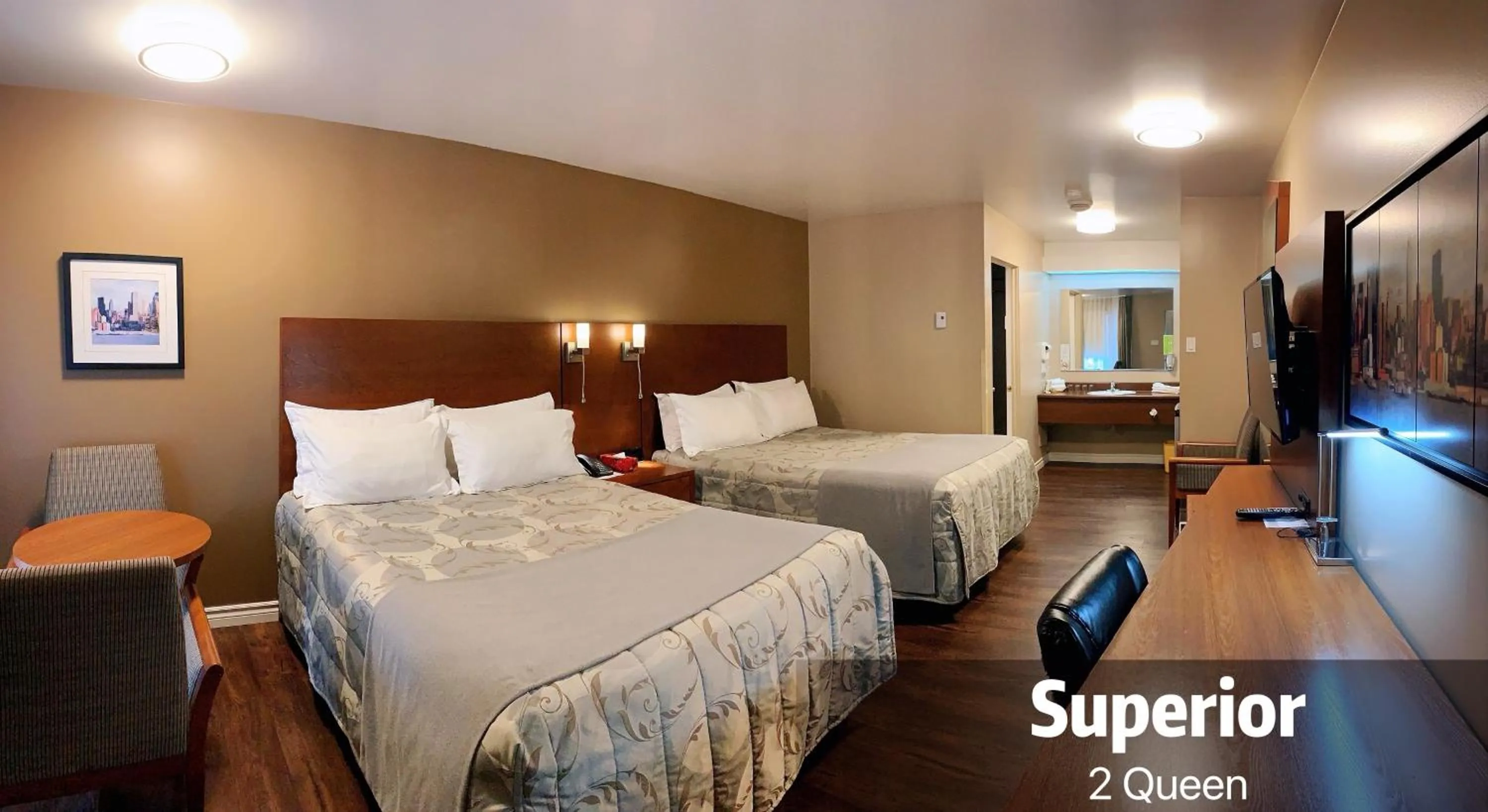 Bedroom, Bed in Motel Invitation