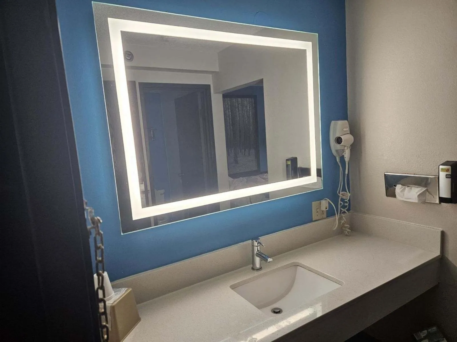 Bathroom in Super 8 by Wyndham Lincoln West