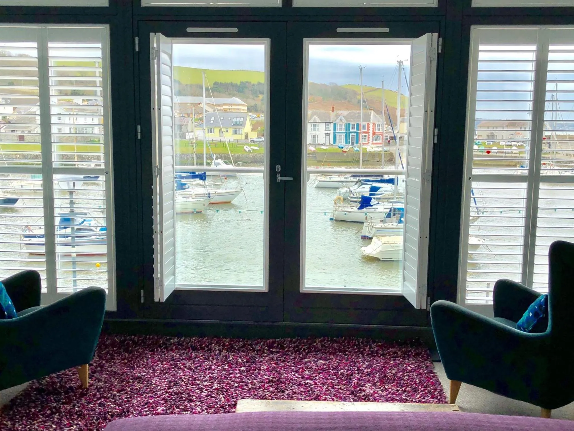 Seating area in Harbourmaster Hotel