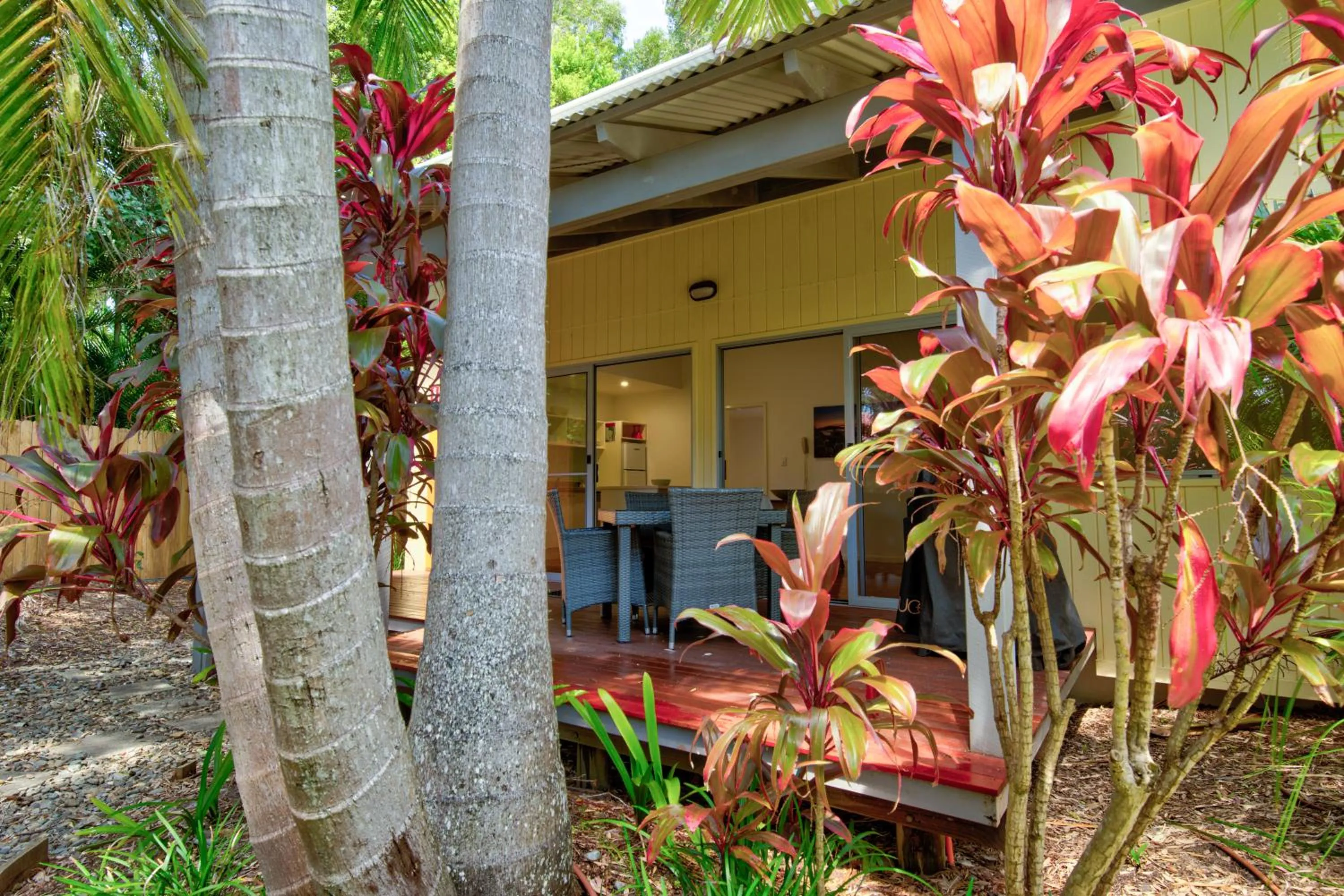 Patio in Mobys Beachside Retreat