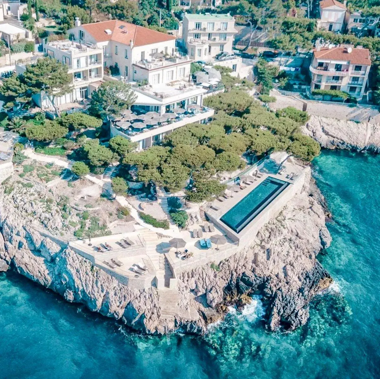 Bird's eye view, Bird's-eye View in Hôtel Les Roches Blanches Cassis