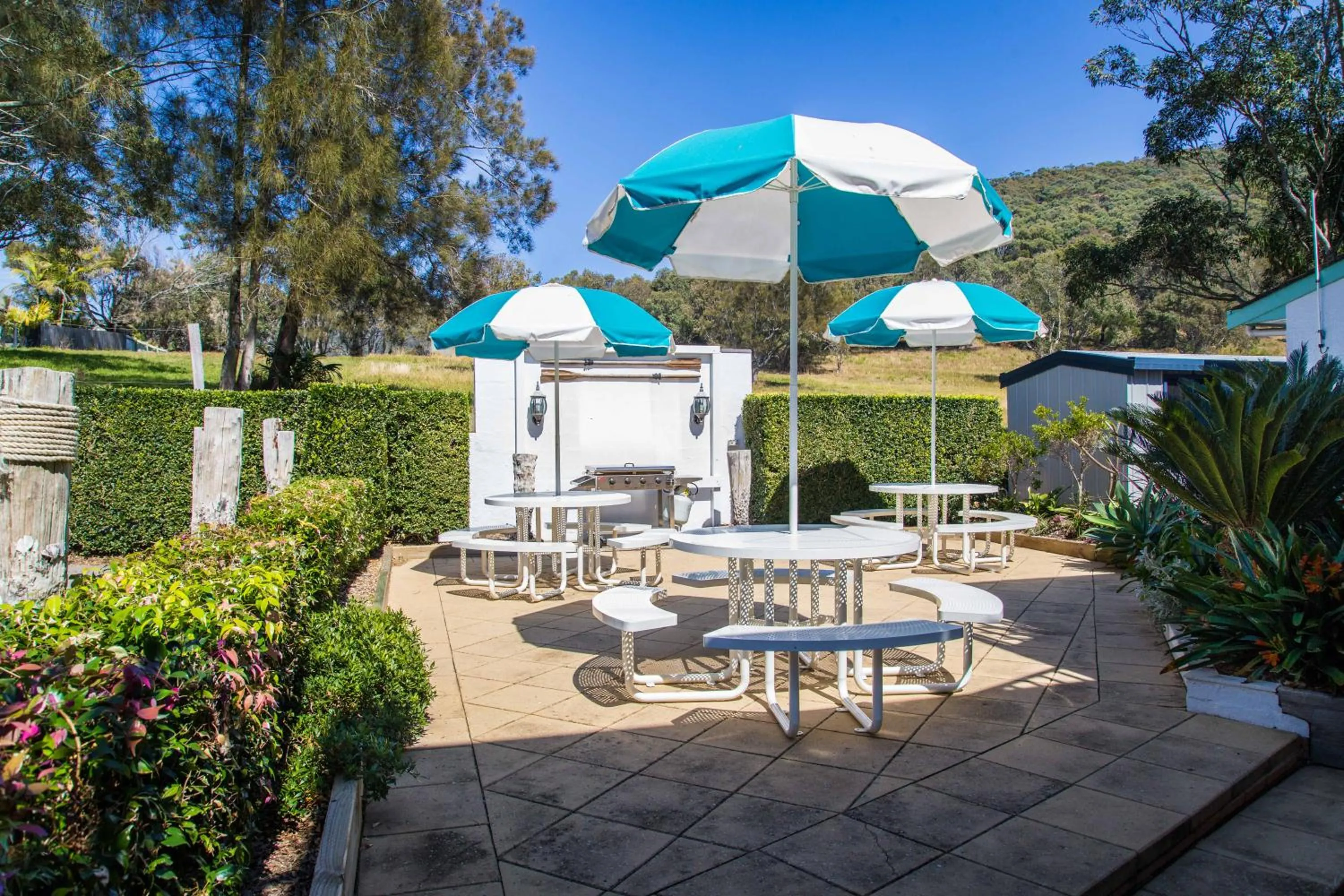 Patio in Blueys Motel