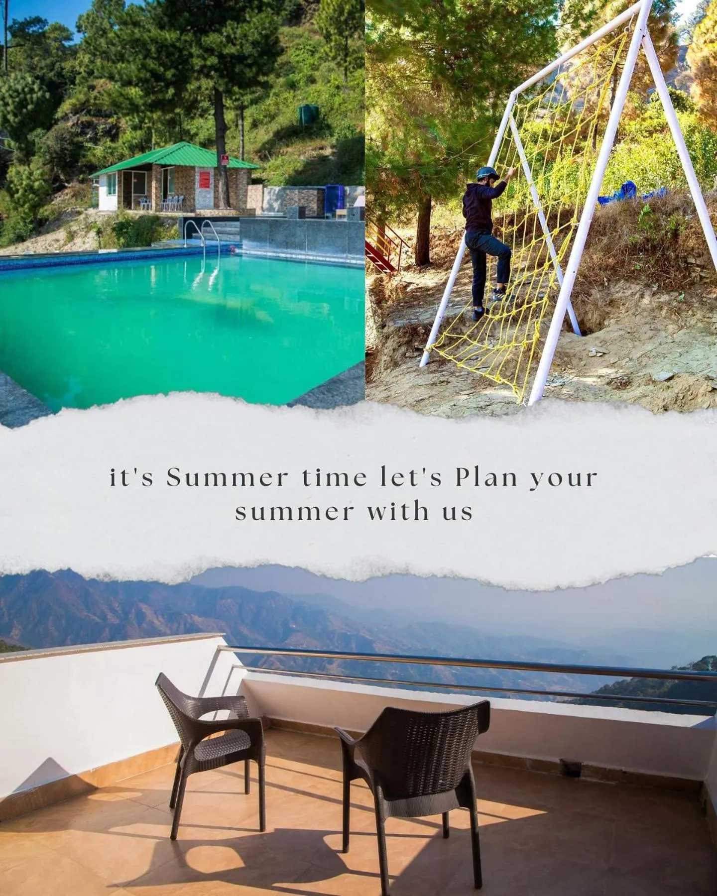 Swimming pool in Blue Pine Resort