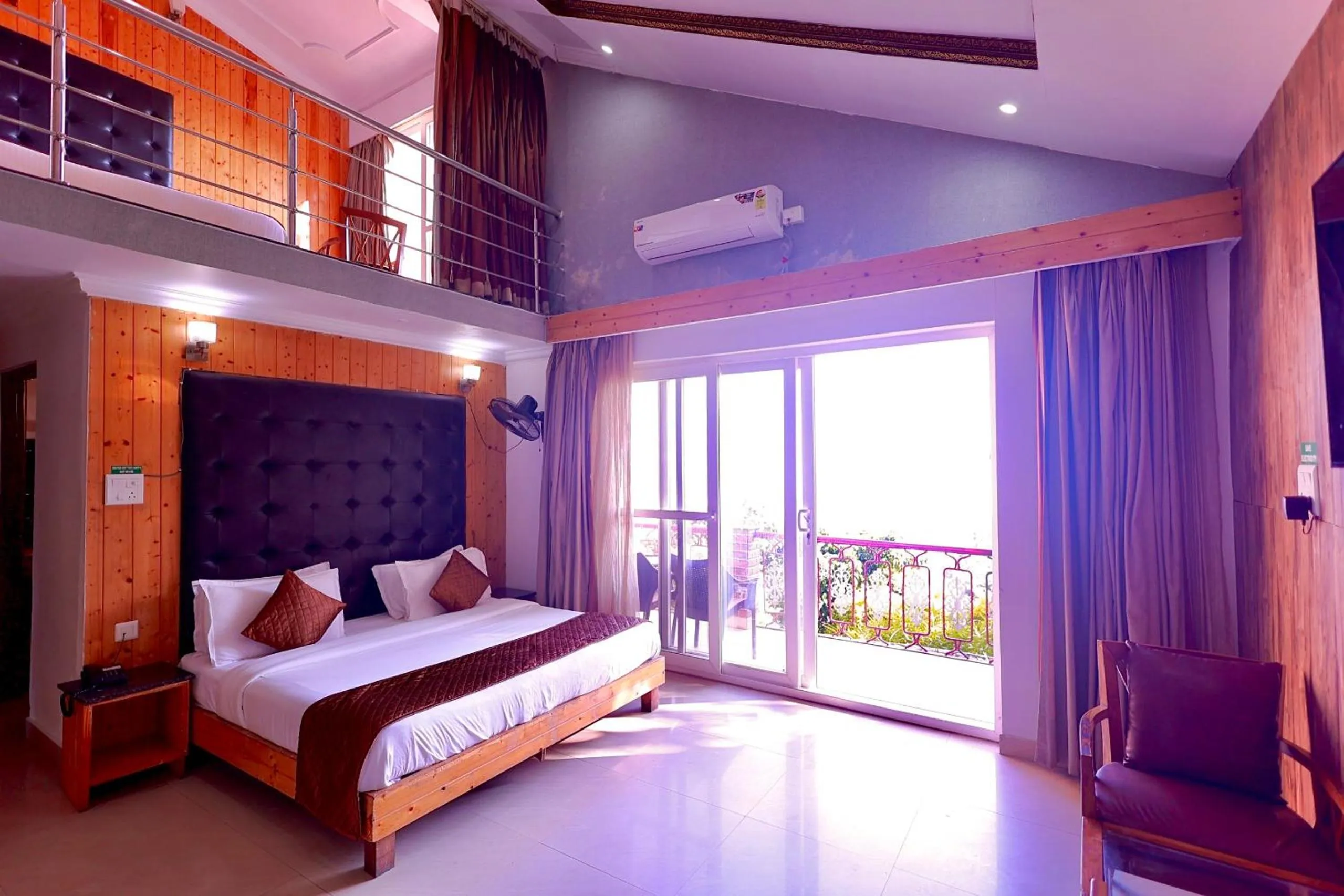 Bed in Blue Pine Resort