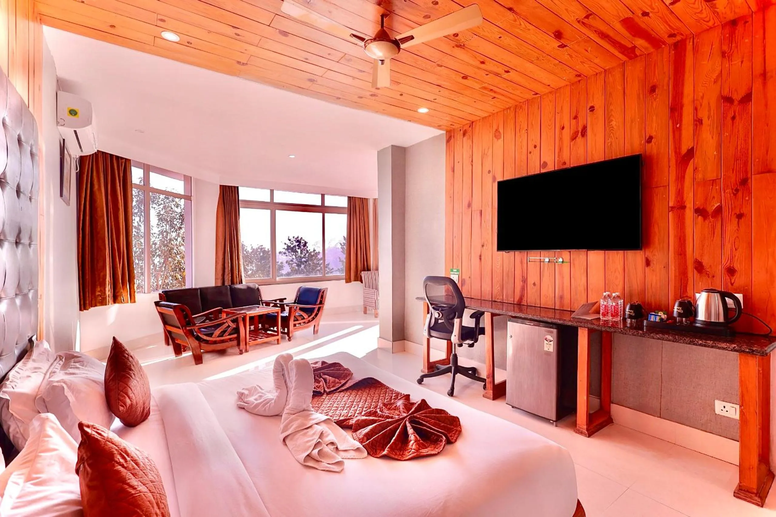 Bed in Blue Pine Resort