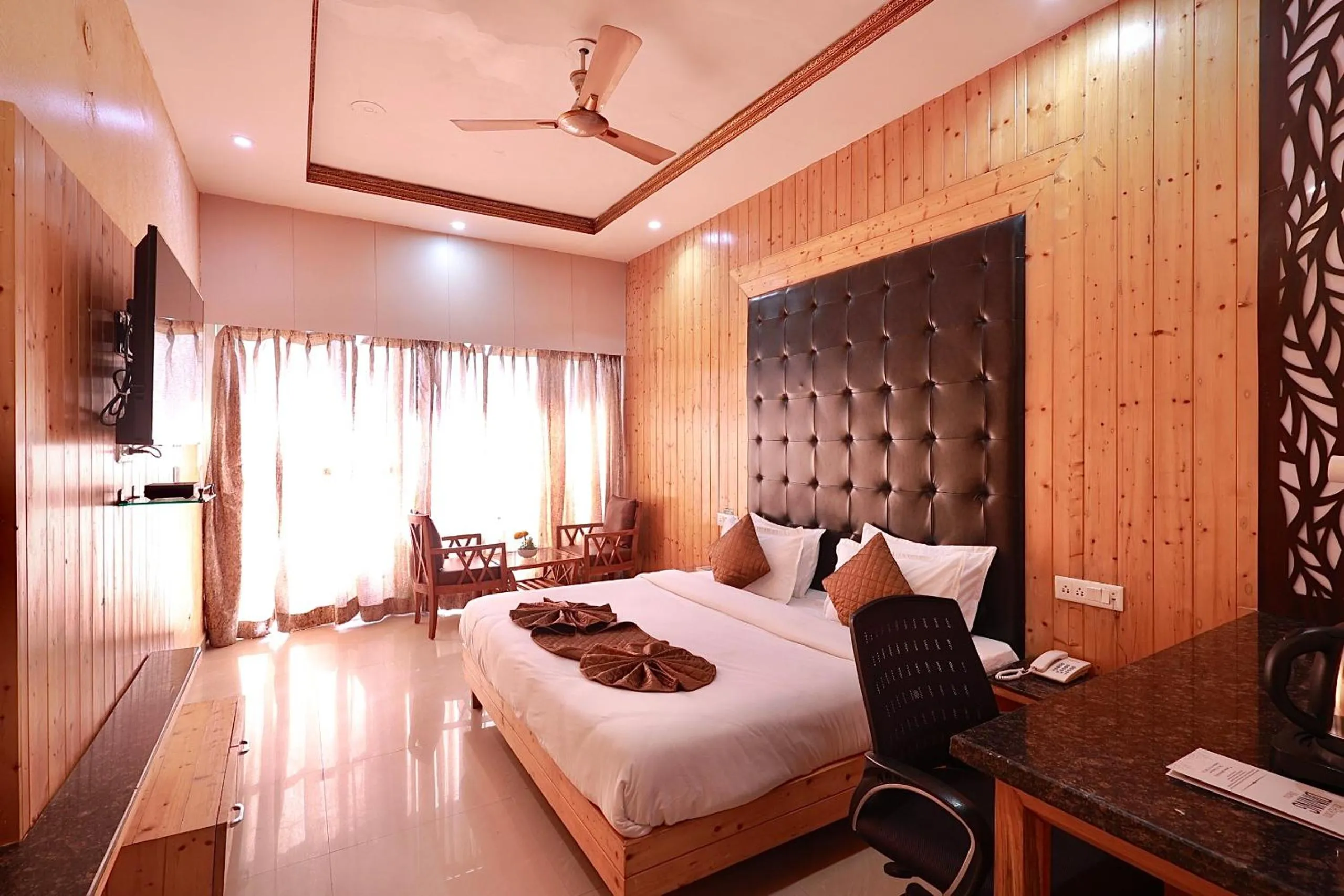 Bed in Blue Pine Resort