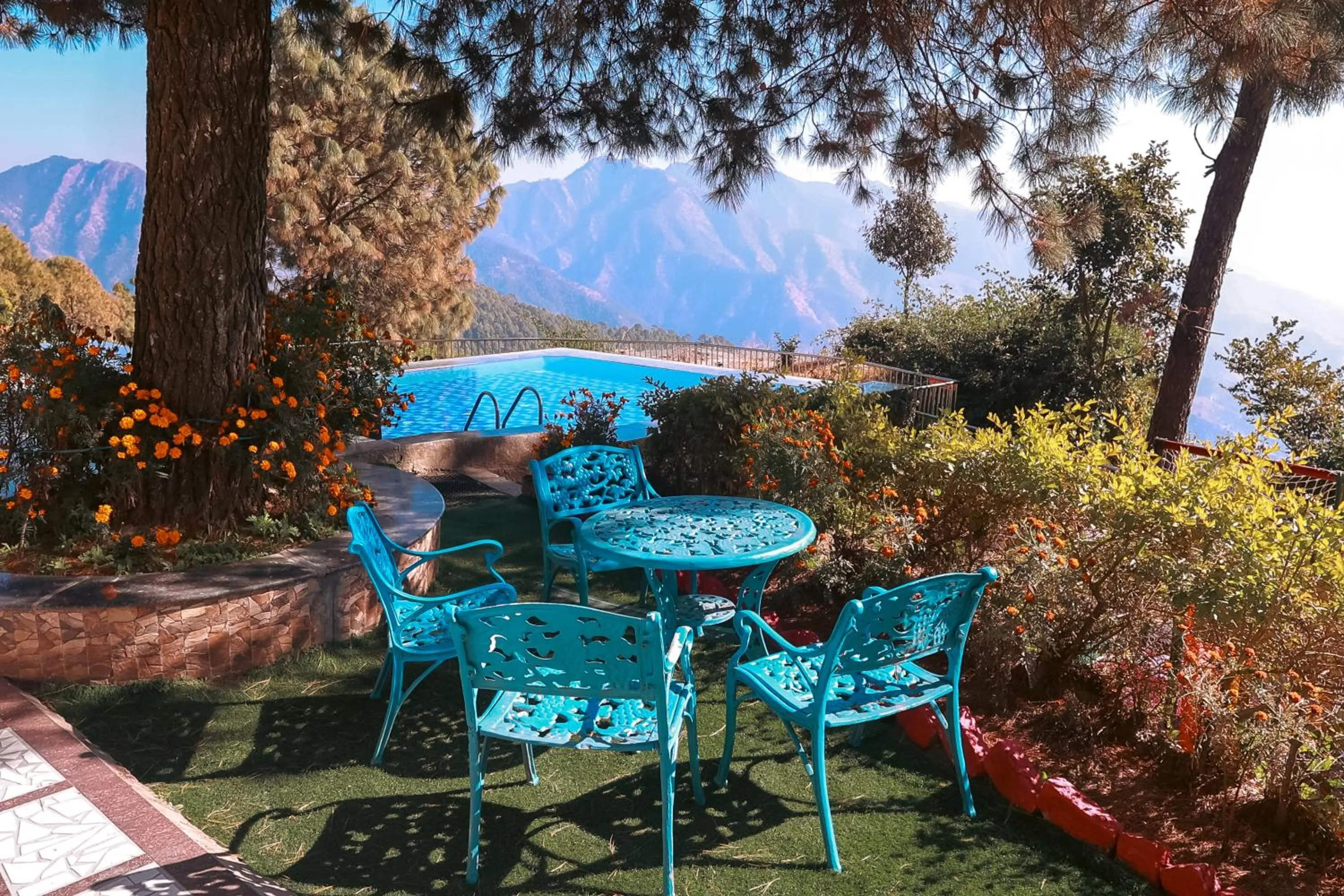 Garden in Blue Pine Resort