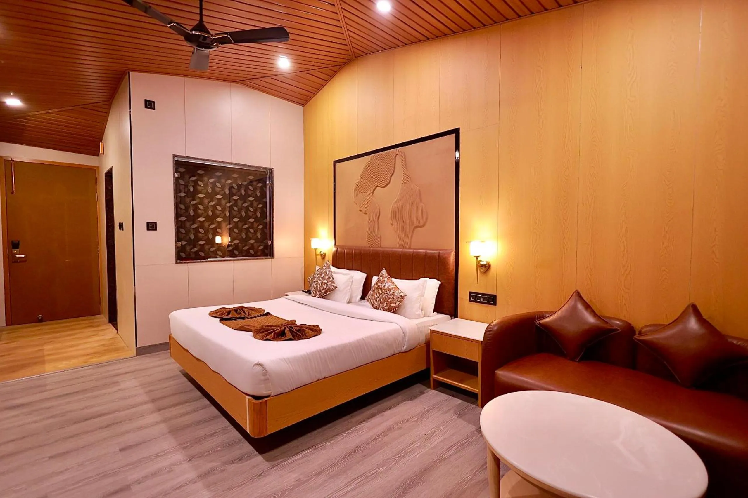 Bed in Blue Pine Resort