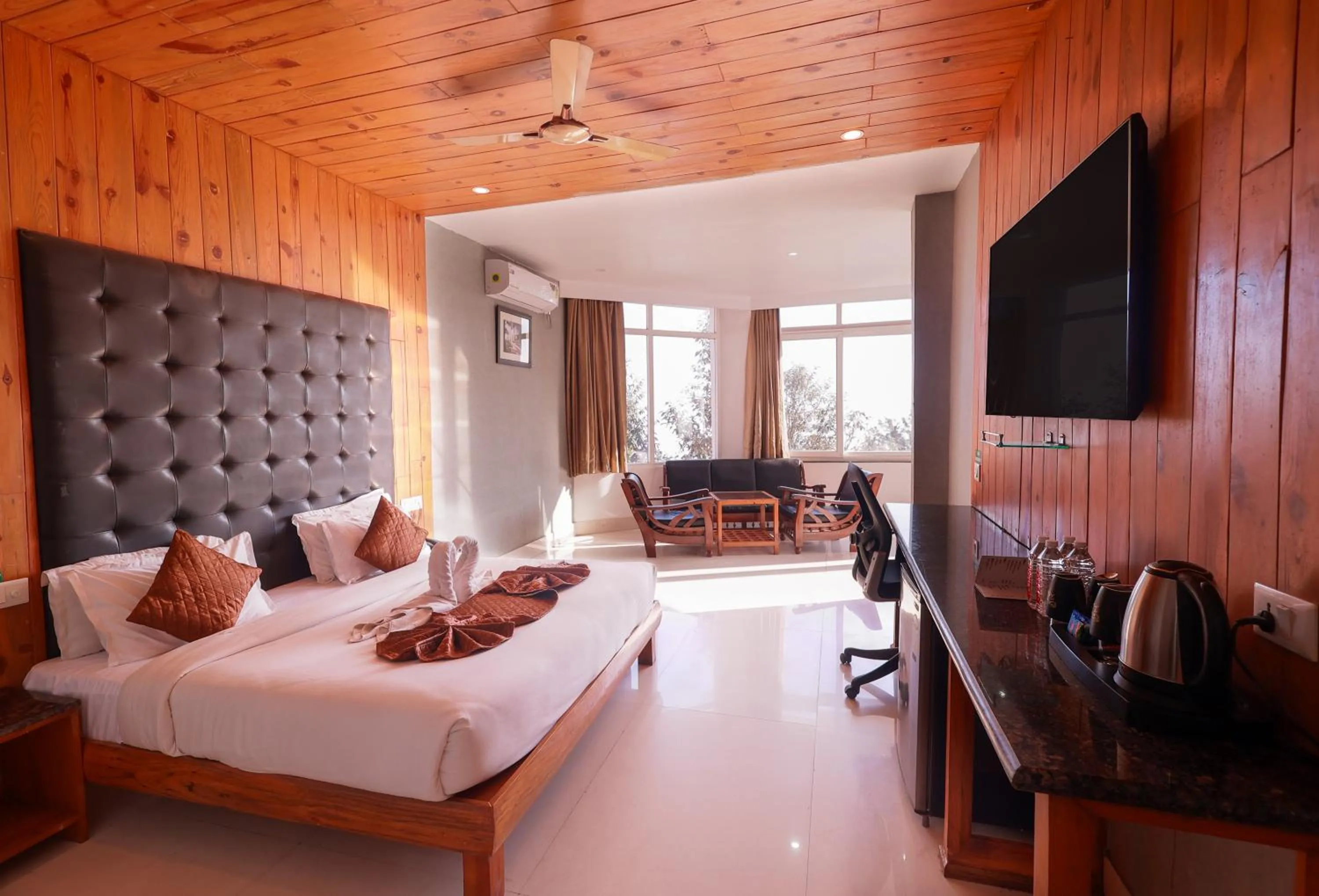 Bed in Blue Pine Resort