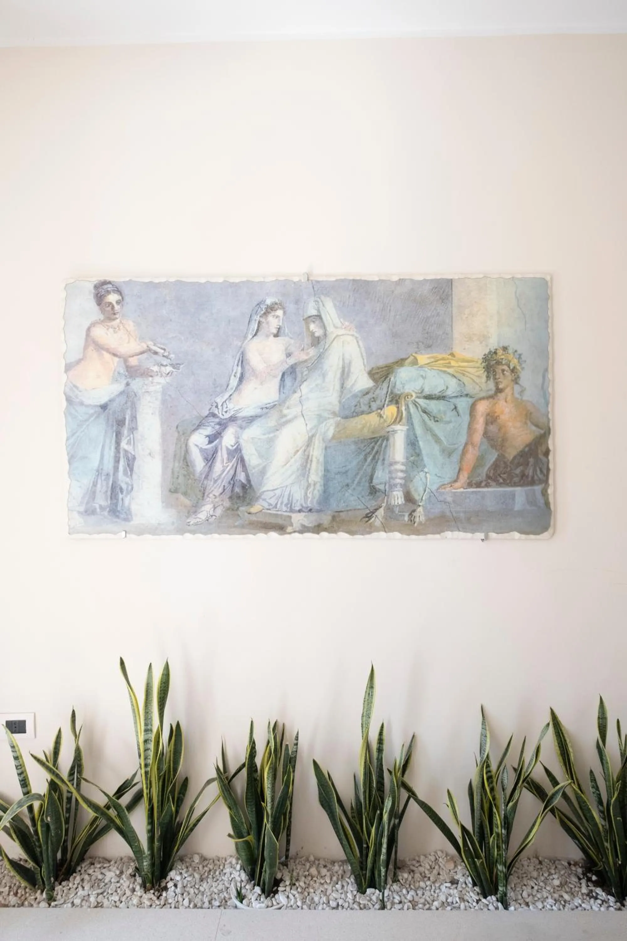 Decorative detail in Residence O'Sole Mio Pompei