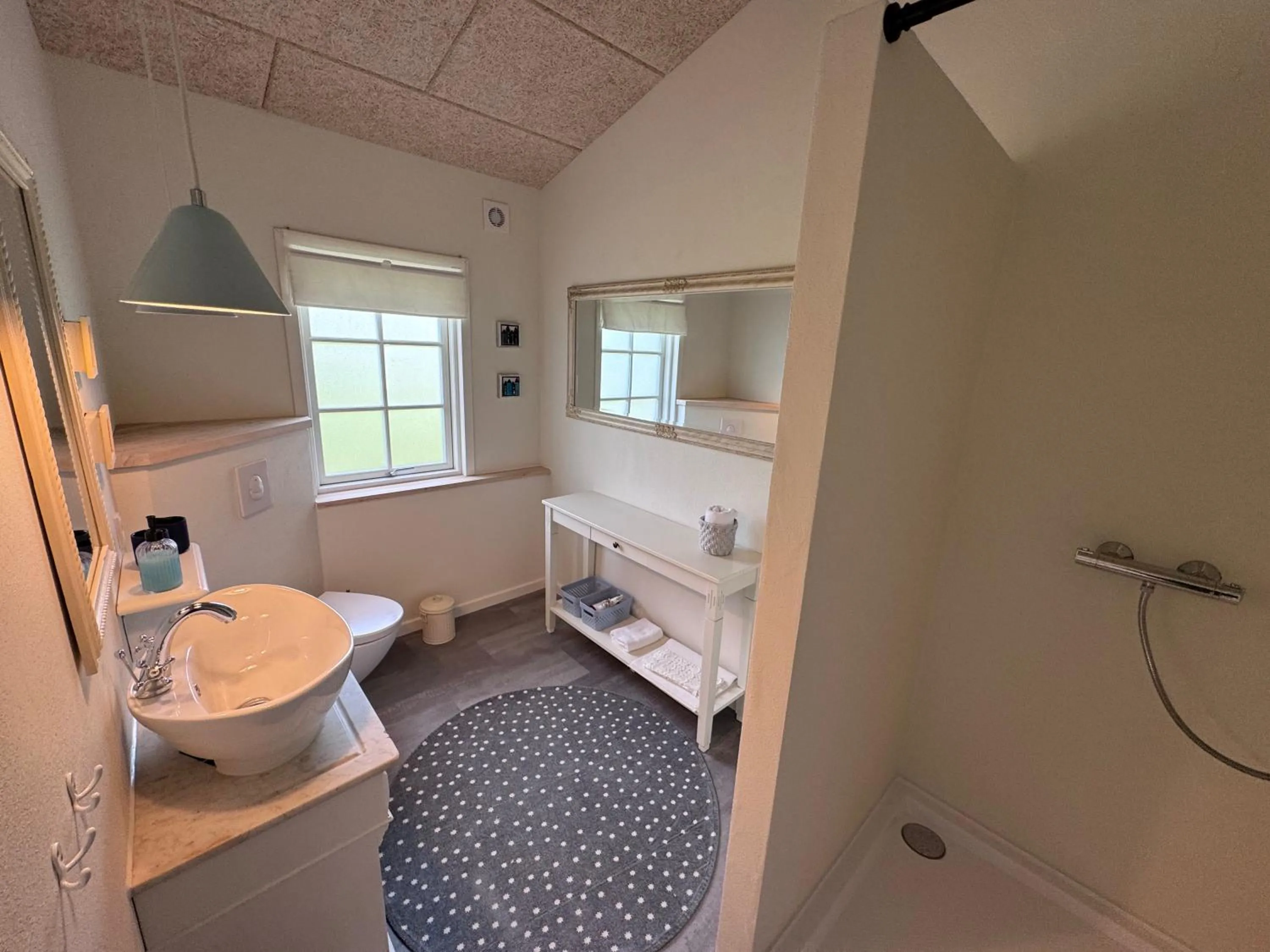 Shower in Pension Lærkelill