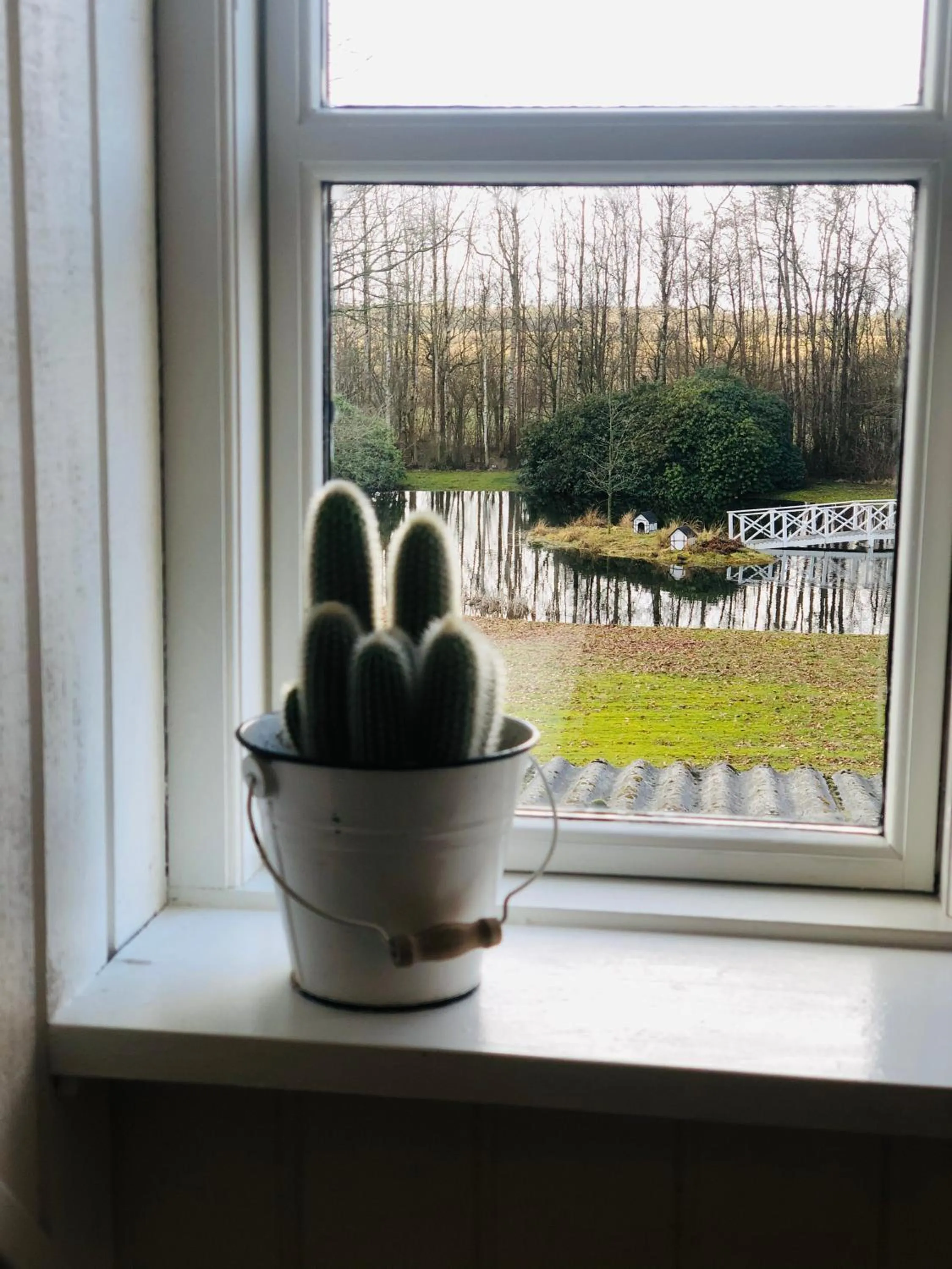 Garden view in Pension Lærkelill