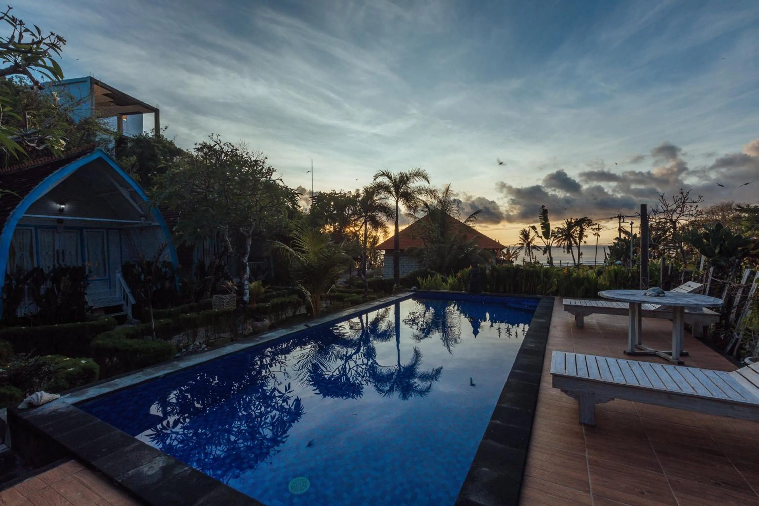 Pool view in Bakung Cozy Cottage