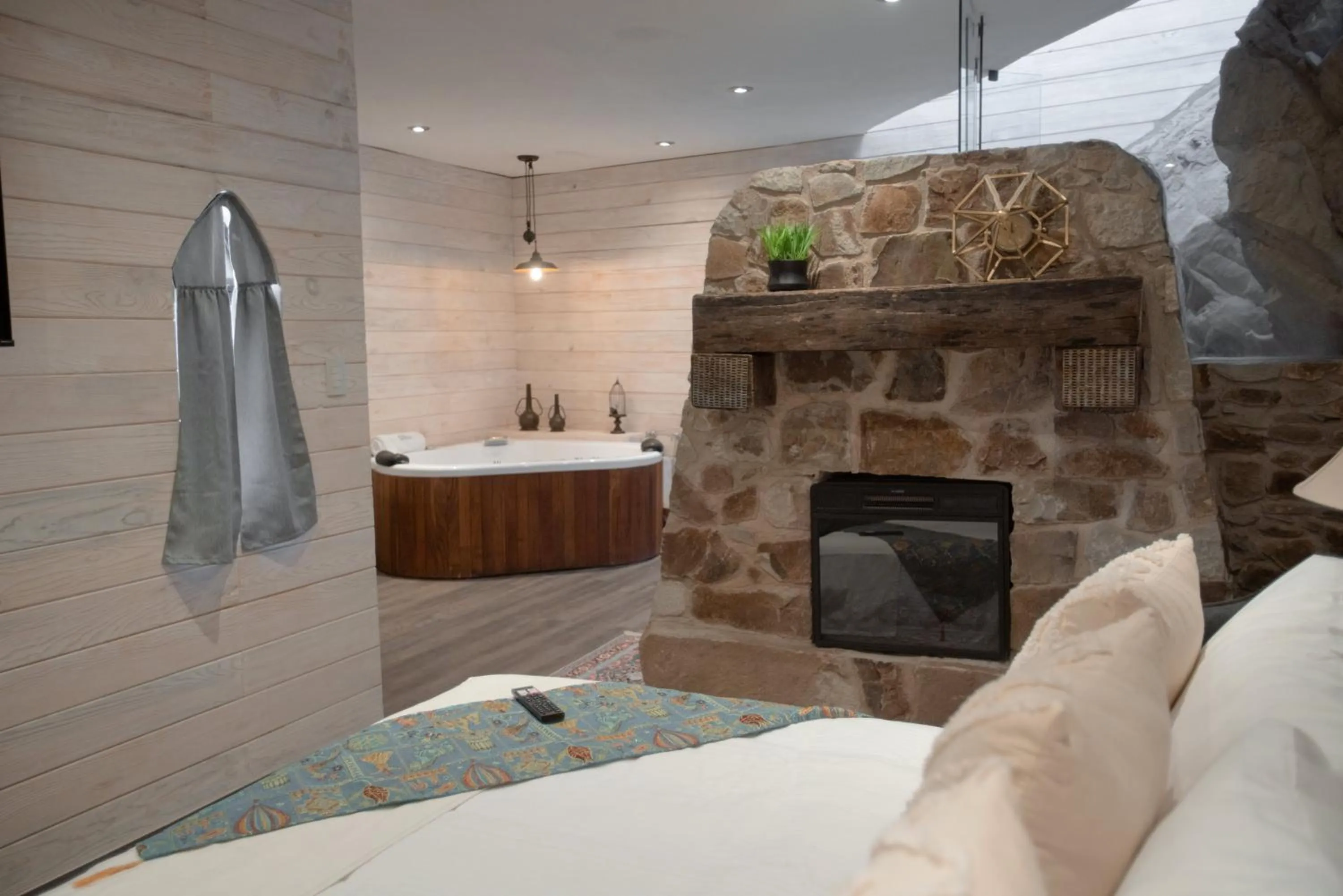 Bed in Hotel de Piedra