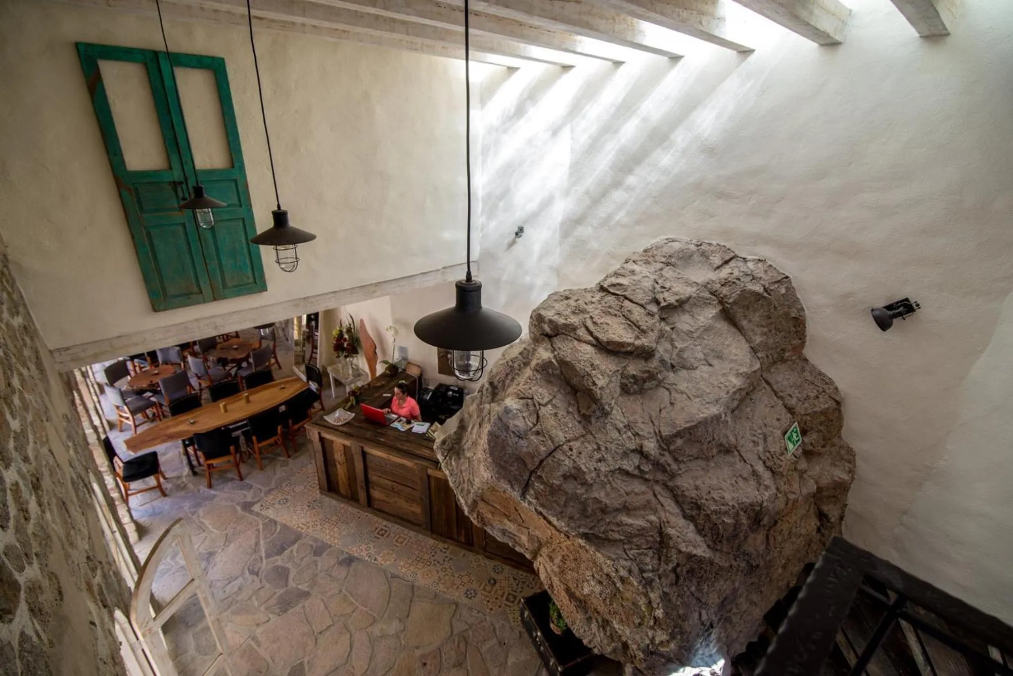 Lobby or reception in Hotel de Piedra