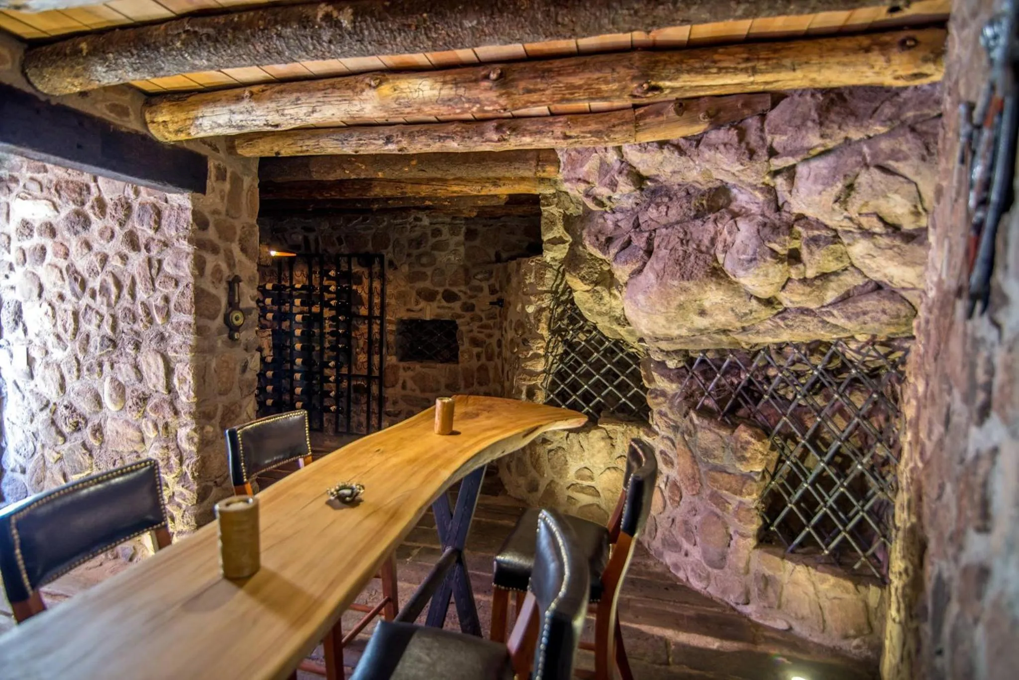 Seating area in Hotel de Piedra