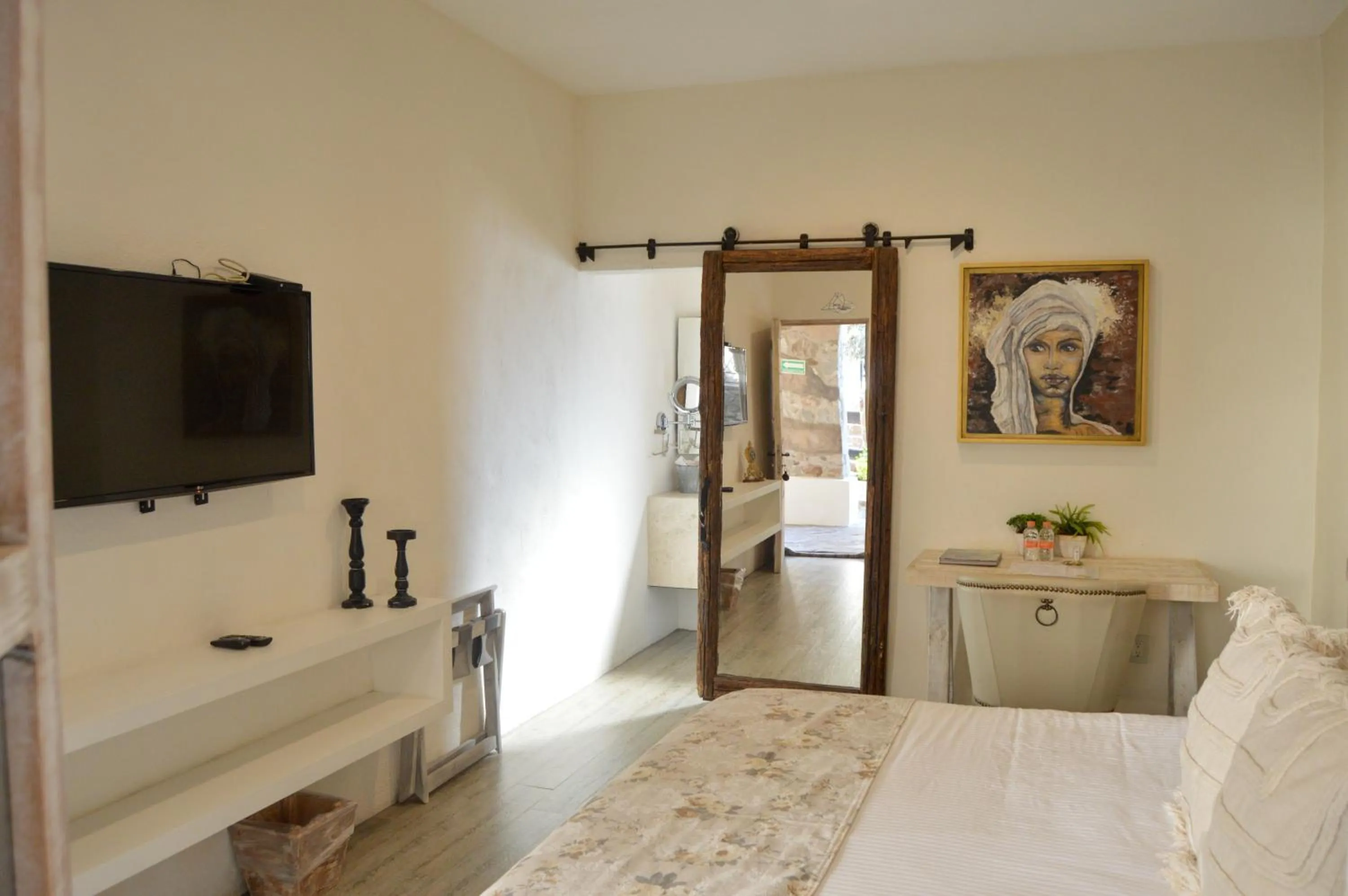 Bed in Hotel de Piedra