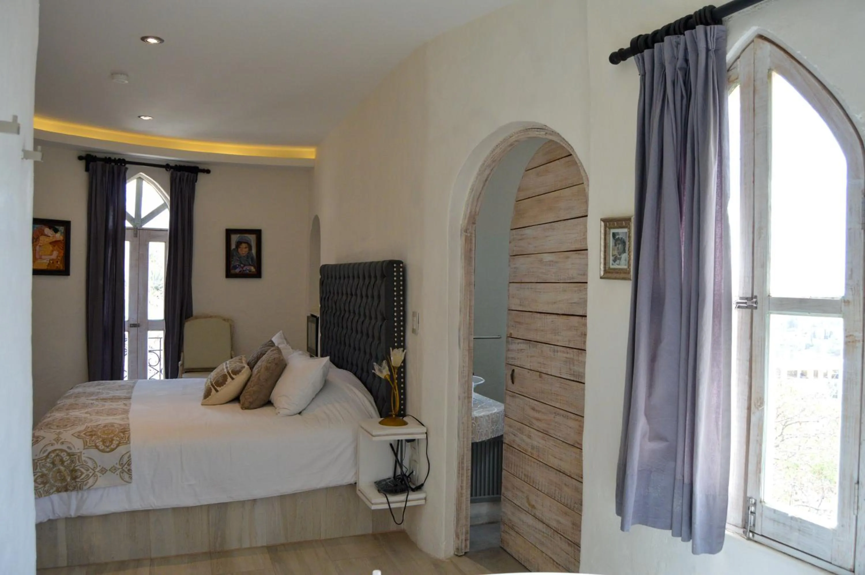 Bed in Hotel de Piedra