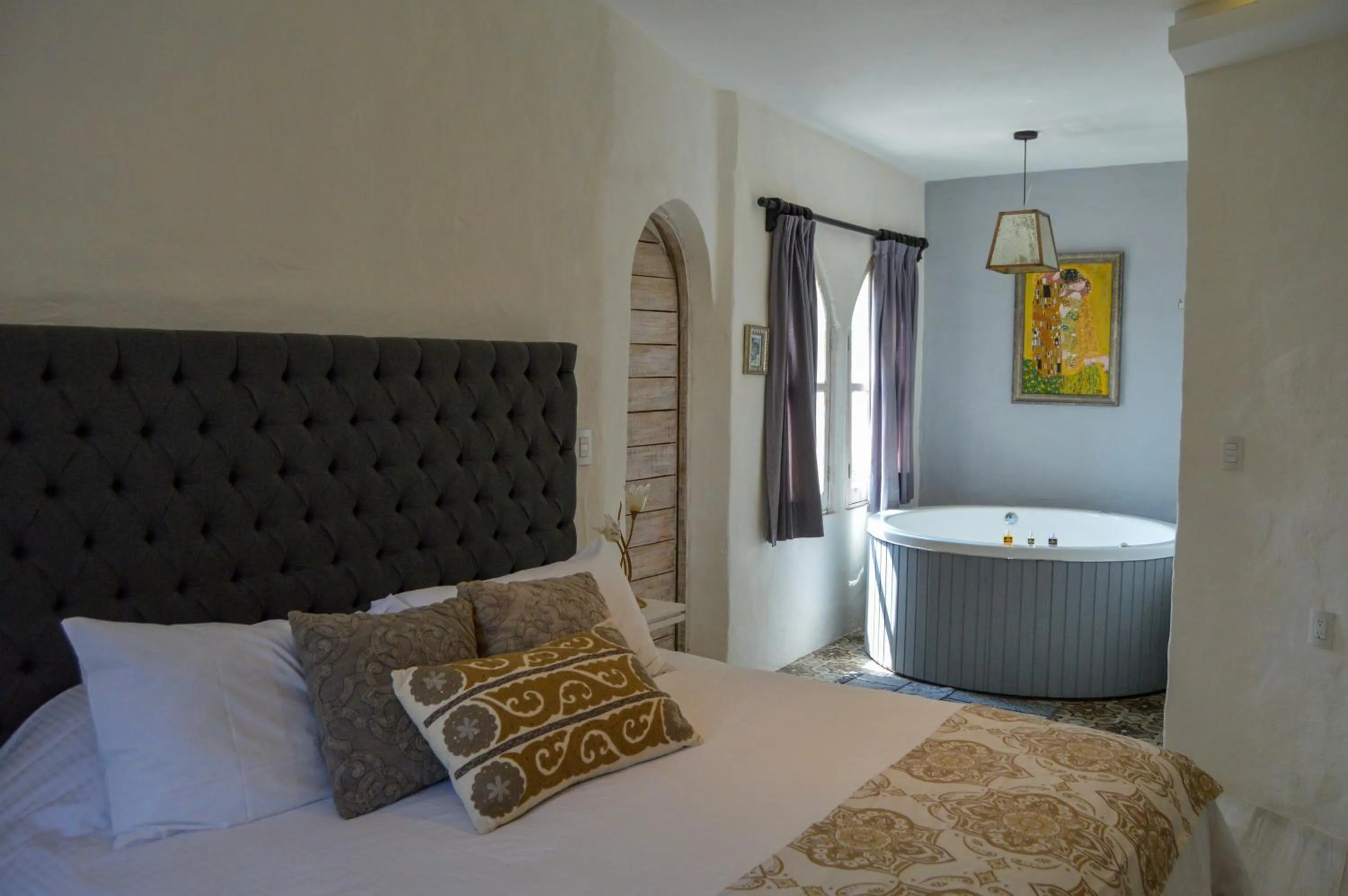 Bed in Hotel de Piedra