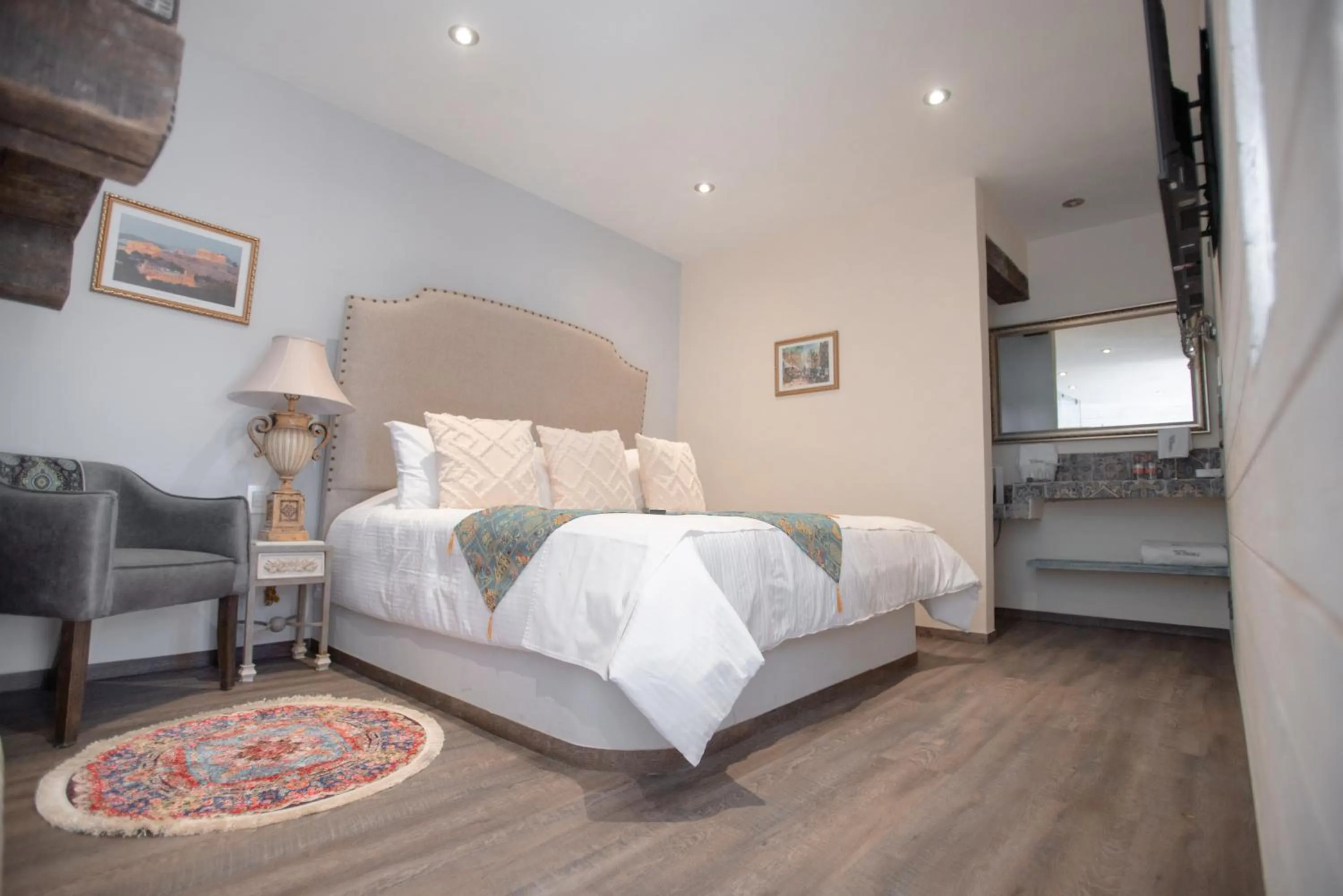 Bed in Hotel de Piedra