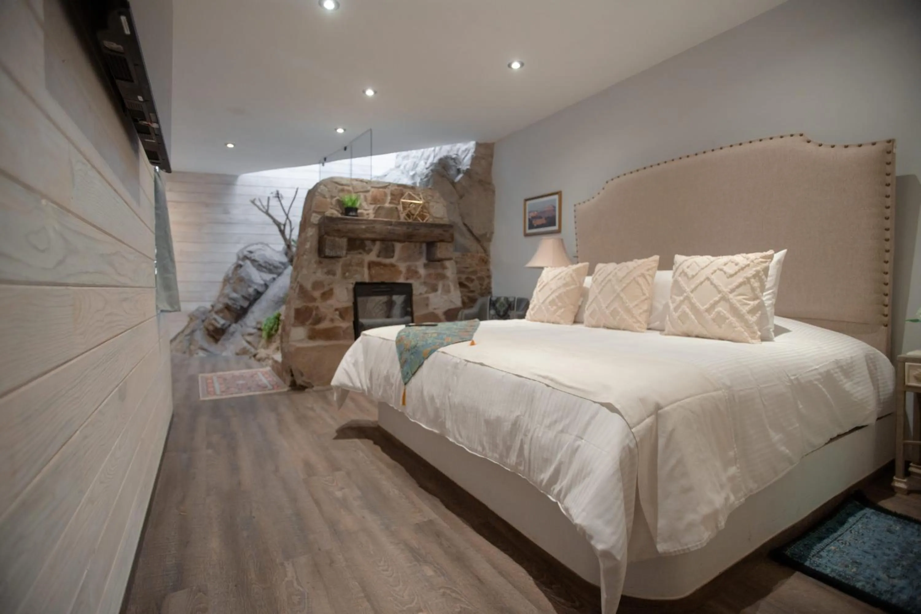 Bed in Hotel de Piedra