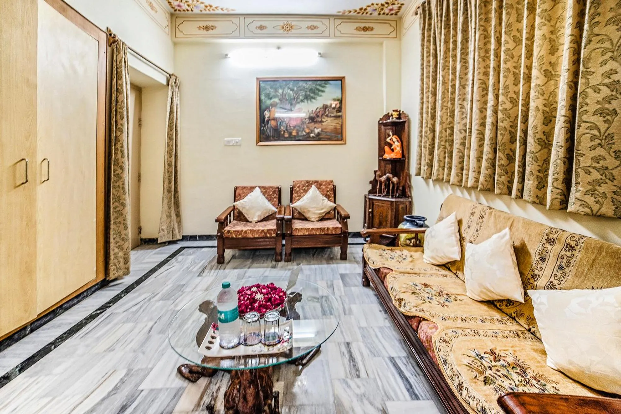 Living room in Teerth Palace Pushkar
