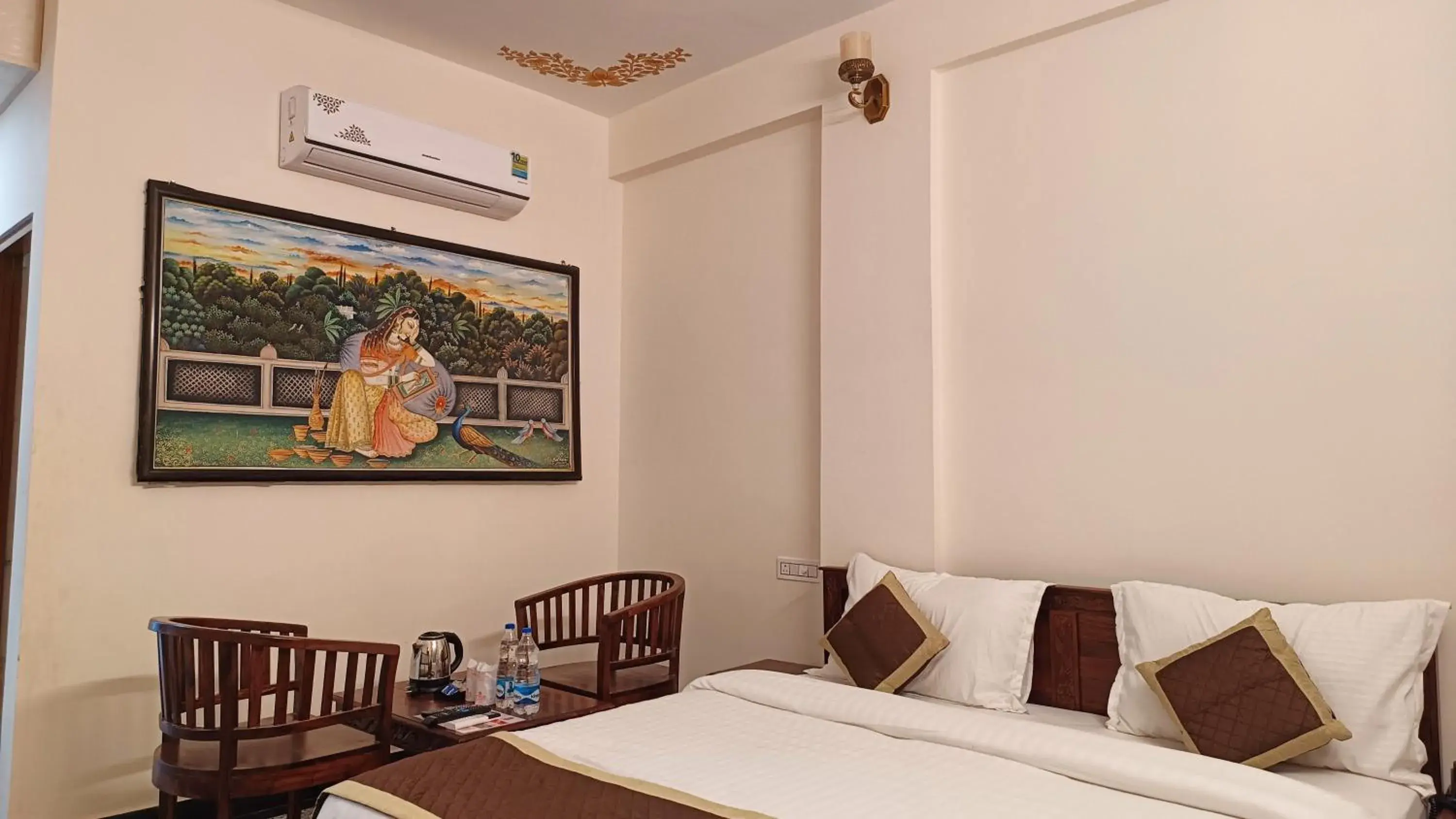 Bed in Teerth Palace Pushkar Bed in Teerth Palace Pushkar