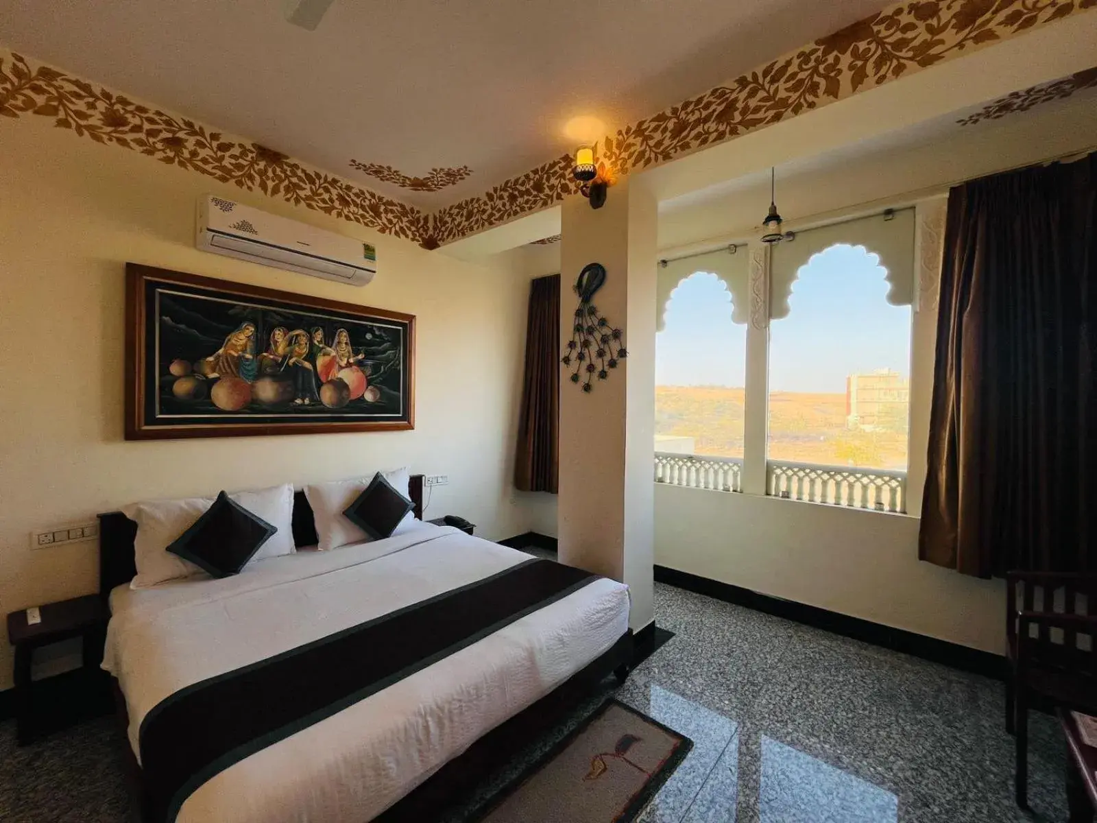 King Room with Lake View in Teerth Palace Pushkar King Room with Lake View in Teerth Palace Pushkar