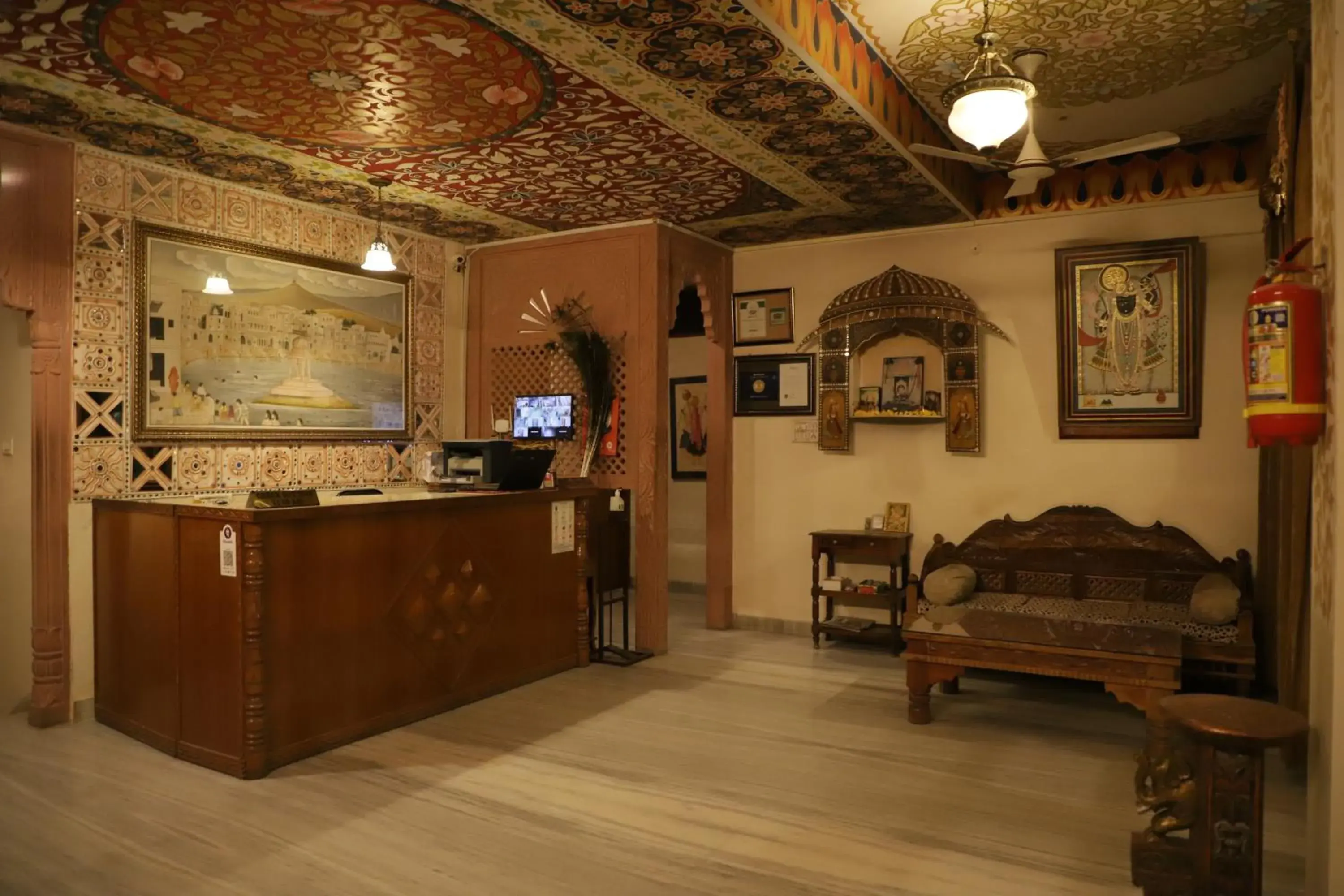 Lobby or reception in Teerth Palace Pushkar Lobby or reception in Teerth Palace Pushkar