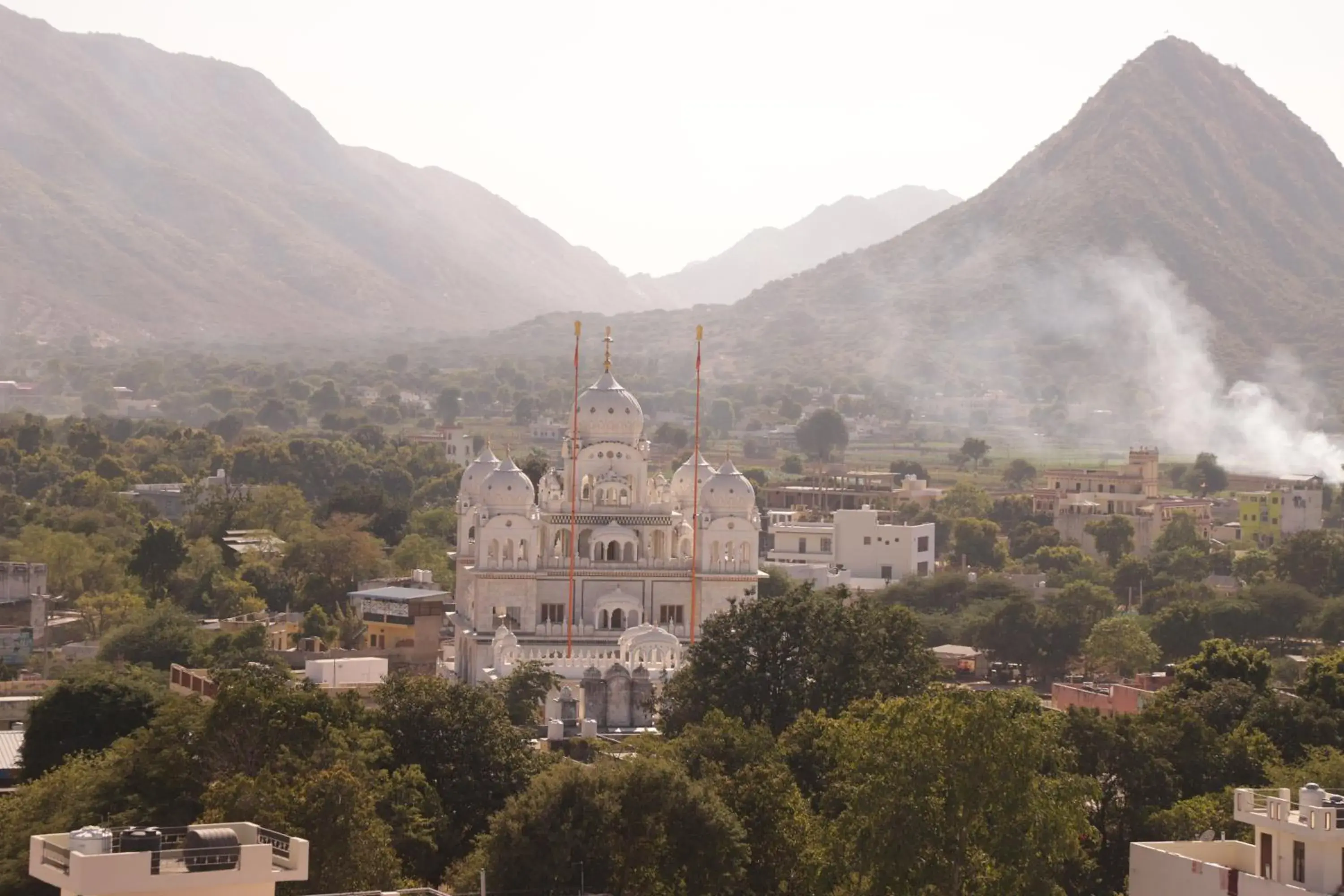 Mountain view in Teerth Palace Pushkar Mountain view in Teerth Palace Pushkar