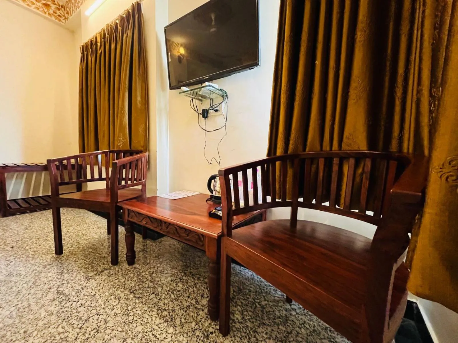 Seating area in Teerth Palace Pushkar