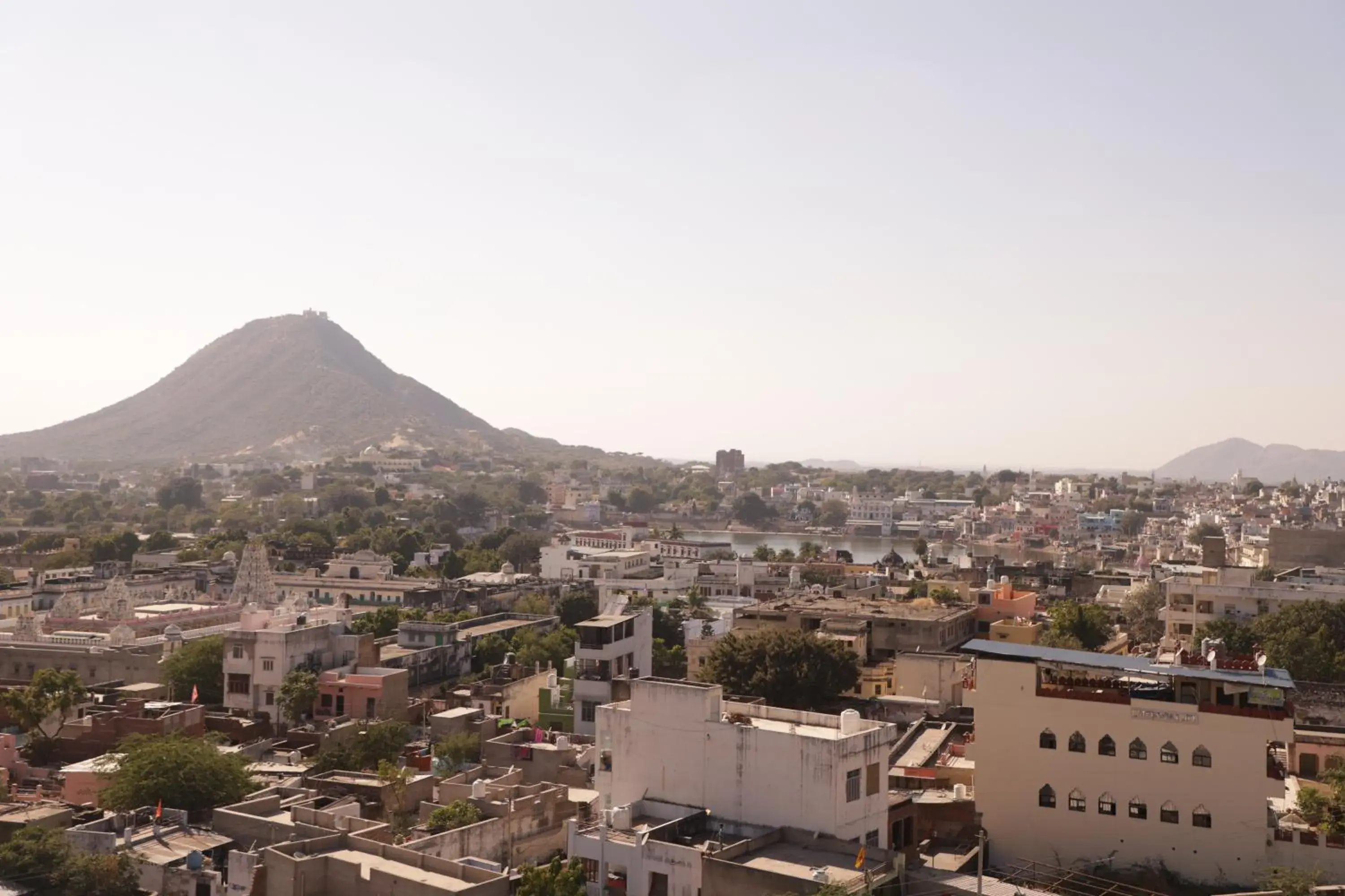 Mountain view in Teerth Palace Pushkar Mountain view in Teerth Palace Pushkar