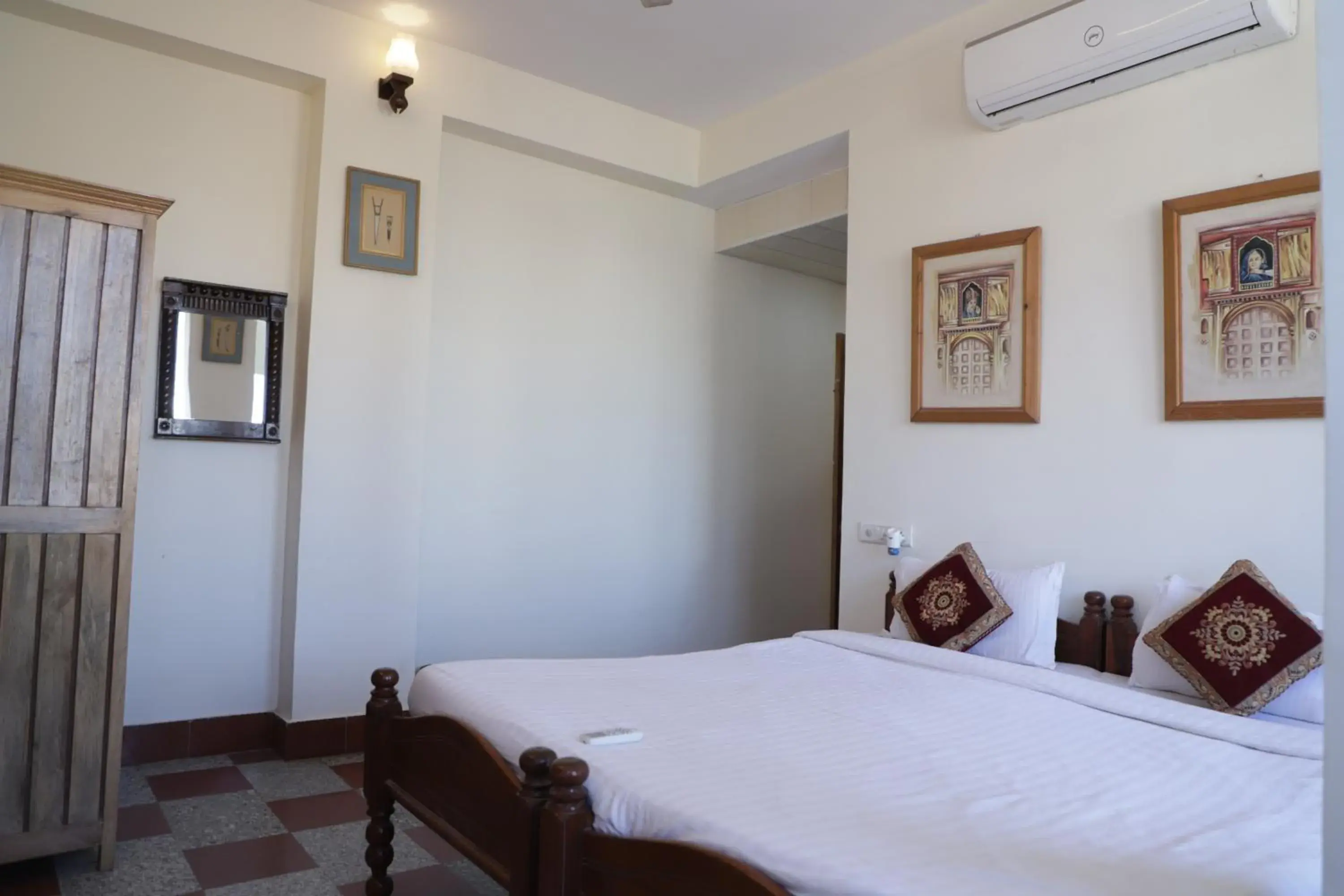 Bedroom, Bed in Teerth Palace Pushkar Bedroom, Bed in Teerth Palace Pushkar