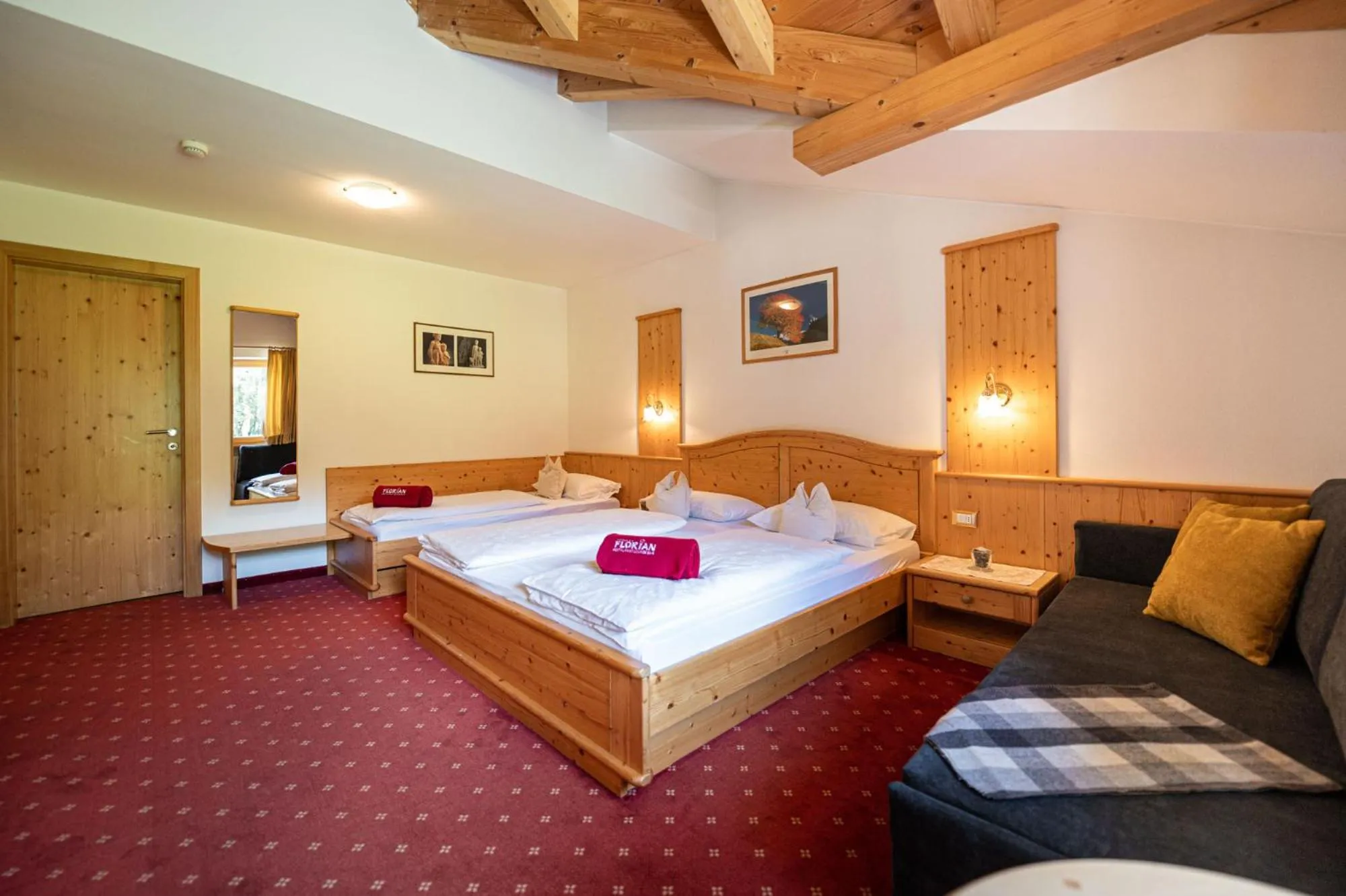 Bed in Hotel Florian